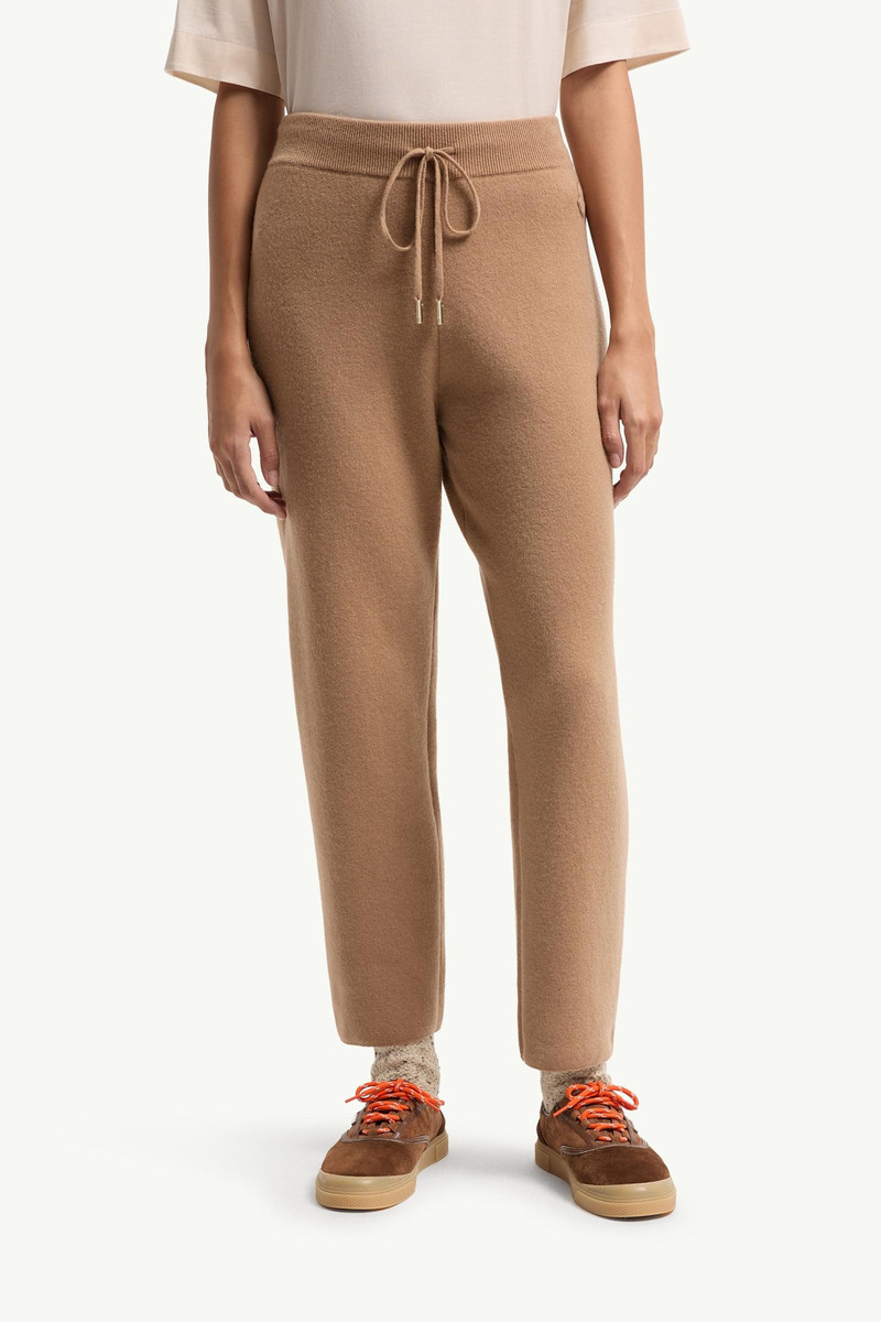 Wool & Cashmere Blend Cropped Jogging Pants 4