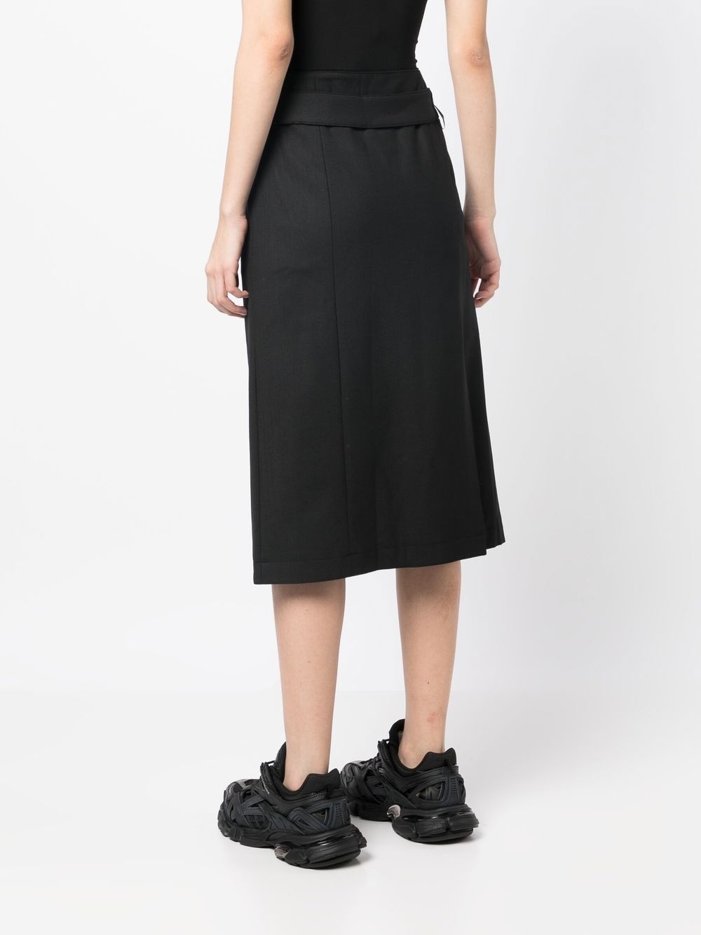 button-detail midi skirt - 4
