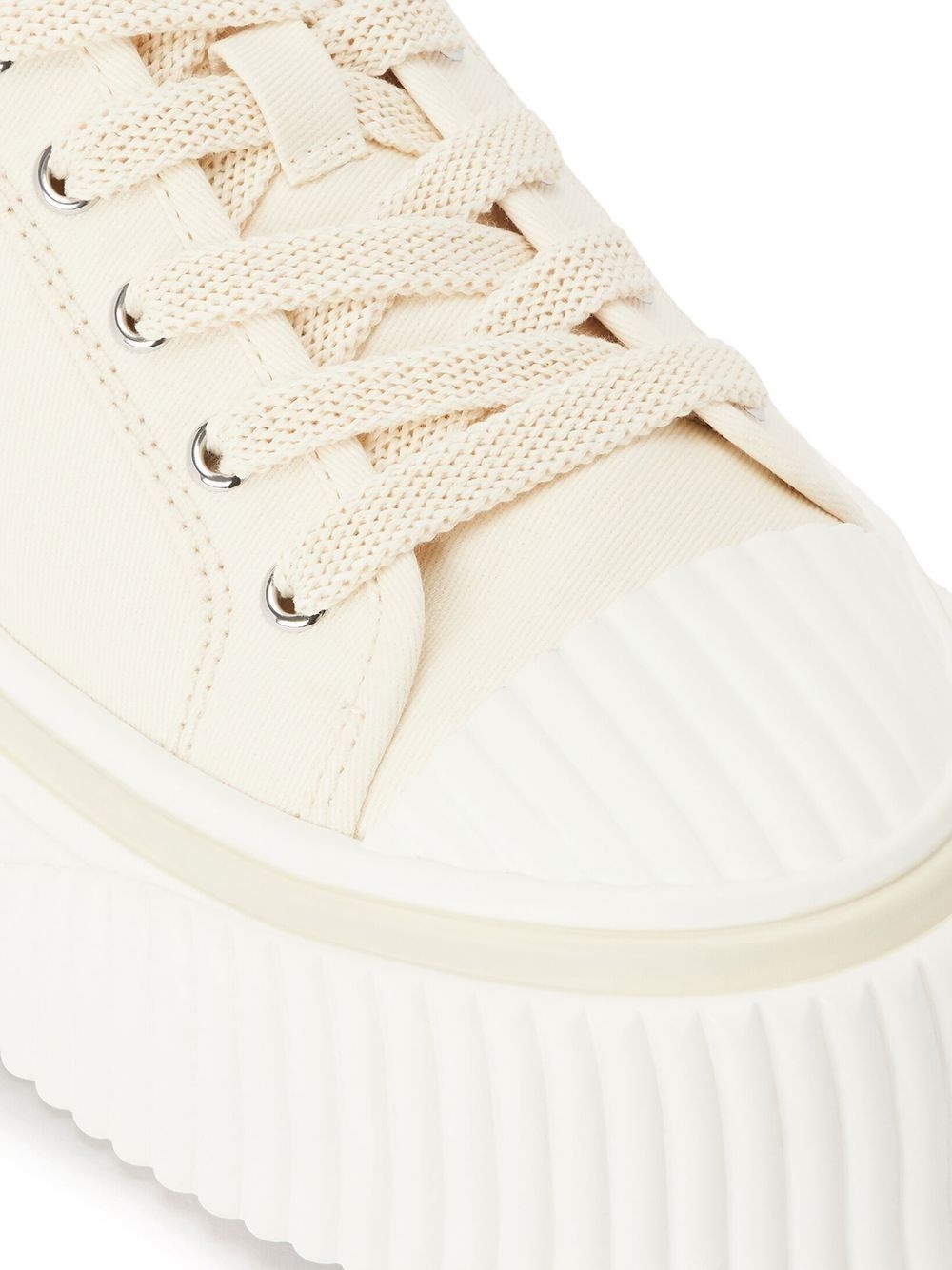 canvas low-top sneakers - 5