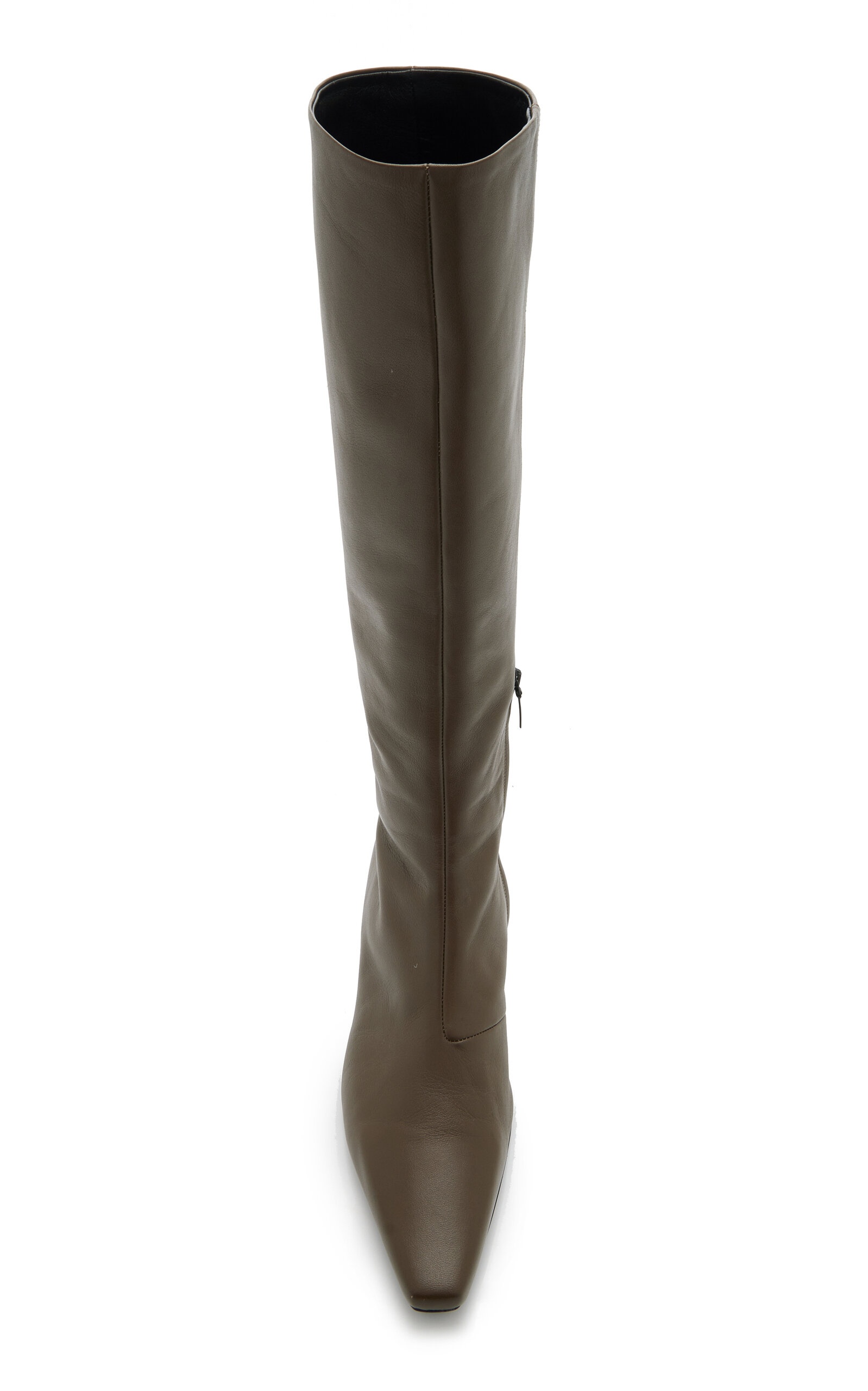 The Slim Leather Knee Boots brown - 3