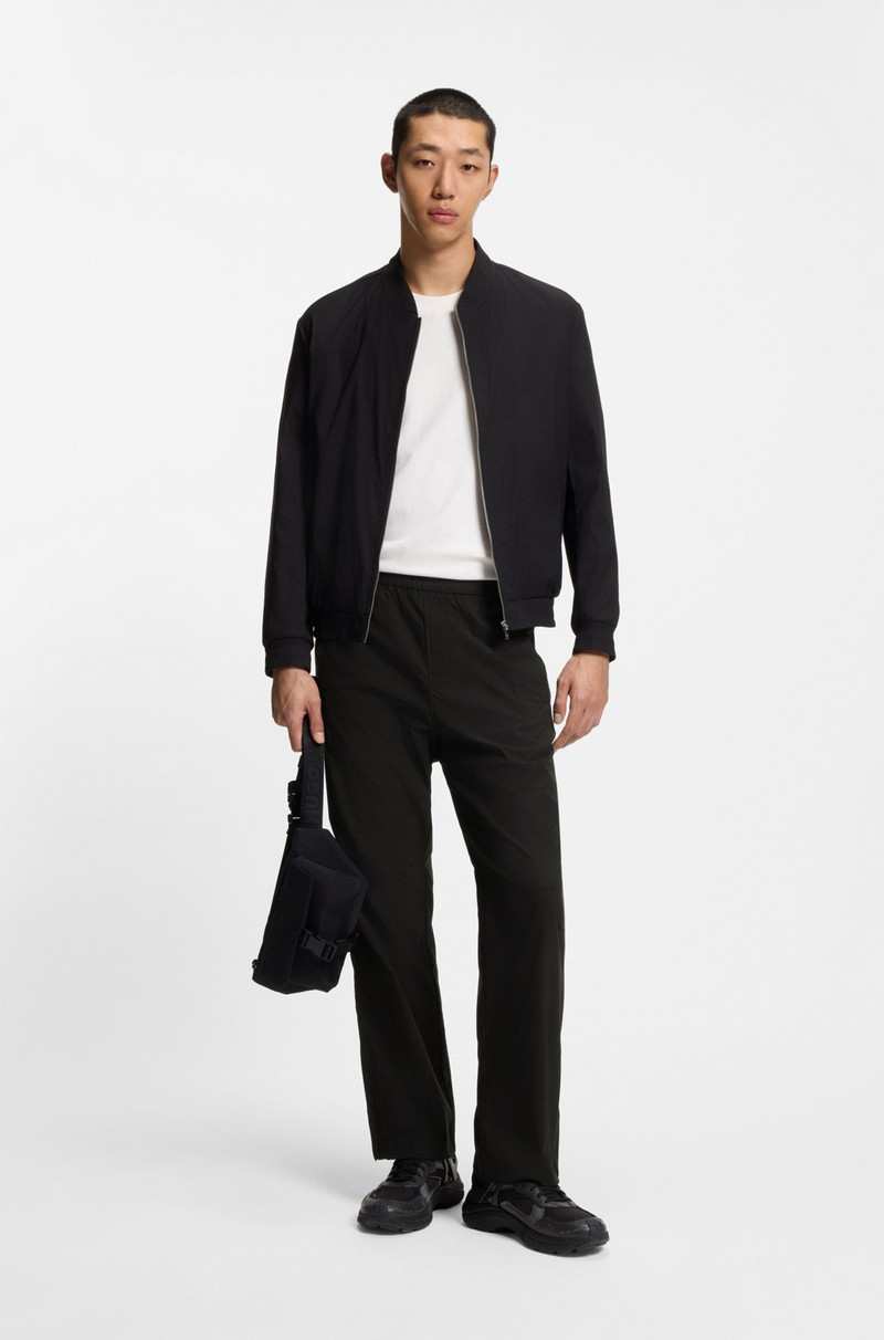 HUGO STRAIGHT-FIT TROUSERS IN WATER-REPELLENT RIPSTOP outlook