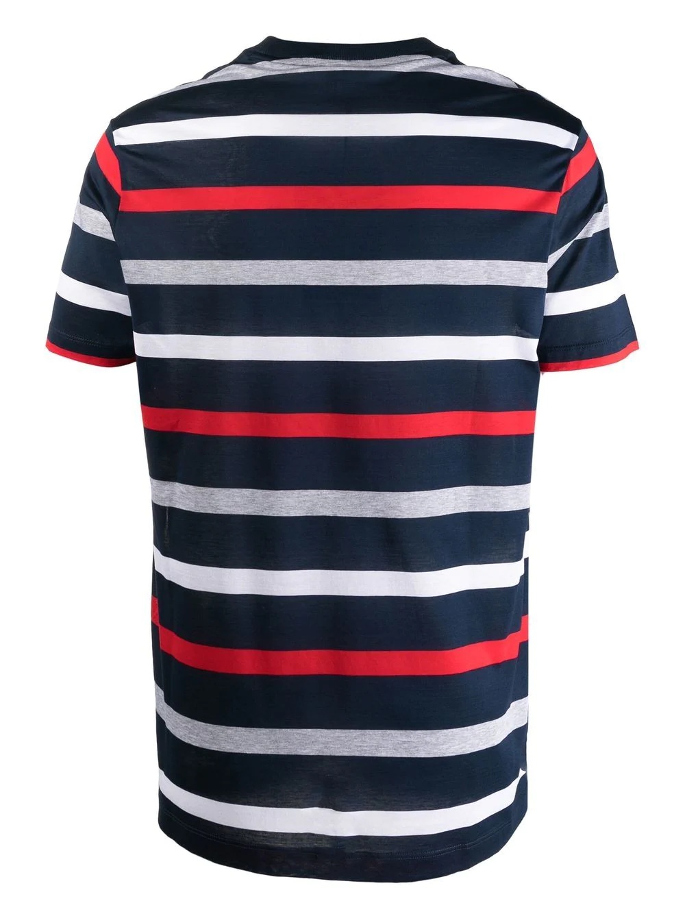 striped logo-print T-shirt - 2