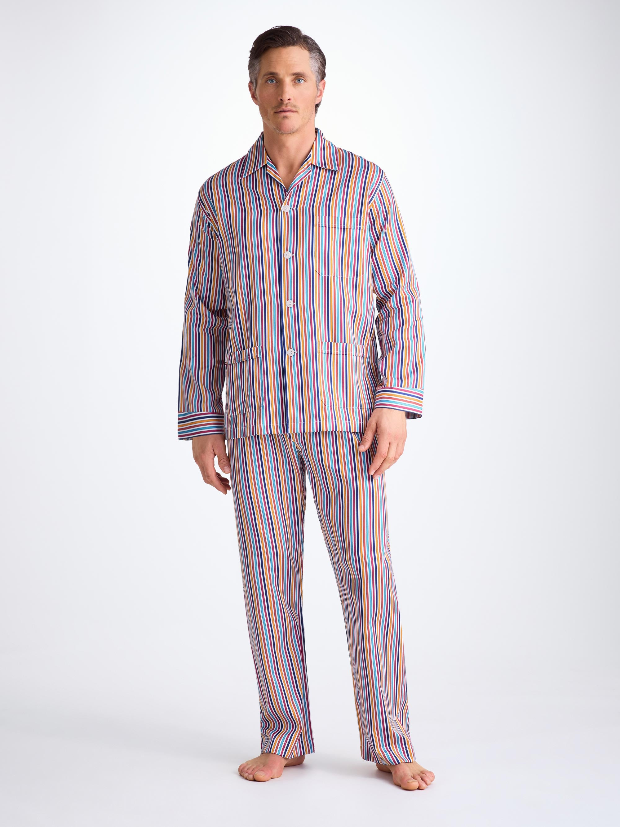 Men's Classic Fit Pajamas Wellington 59 Cotton Multi - 3