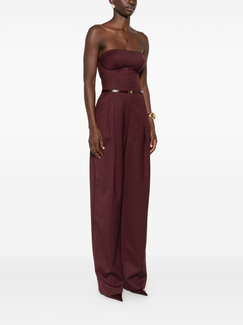 strapless pleated jumpsuit 3