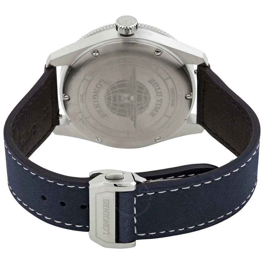 Longines Spirit Zulu Time Automatic Blue Dial Men's Watch L3.812.4.93.2 - 3