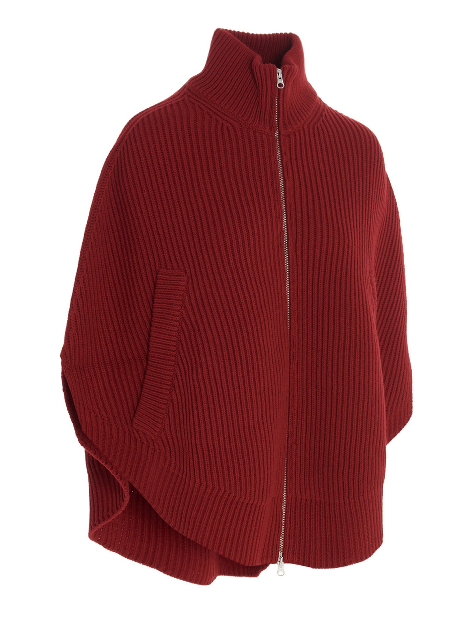 MM6 Maison Margiela Ribbed Cape Jacket - 3