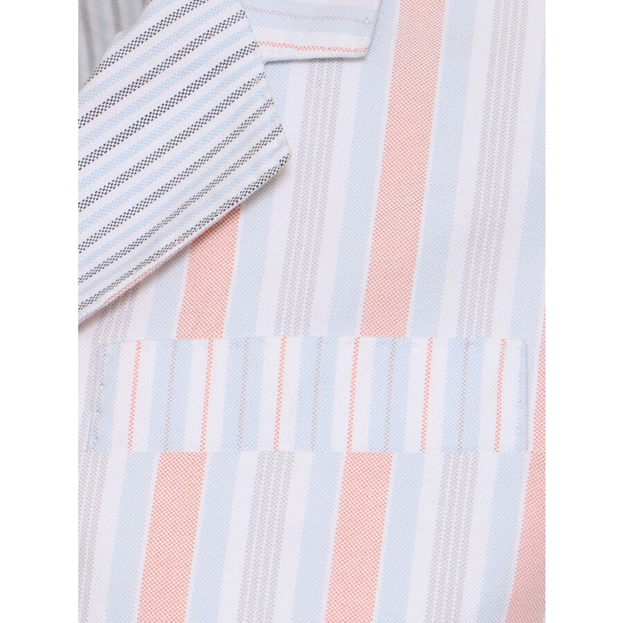 Thom Browne Ladies Patchwork Striped Cropped Blazer - 7