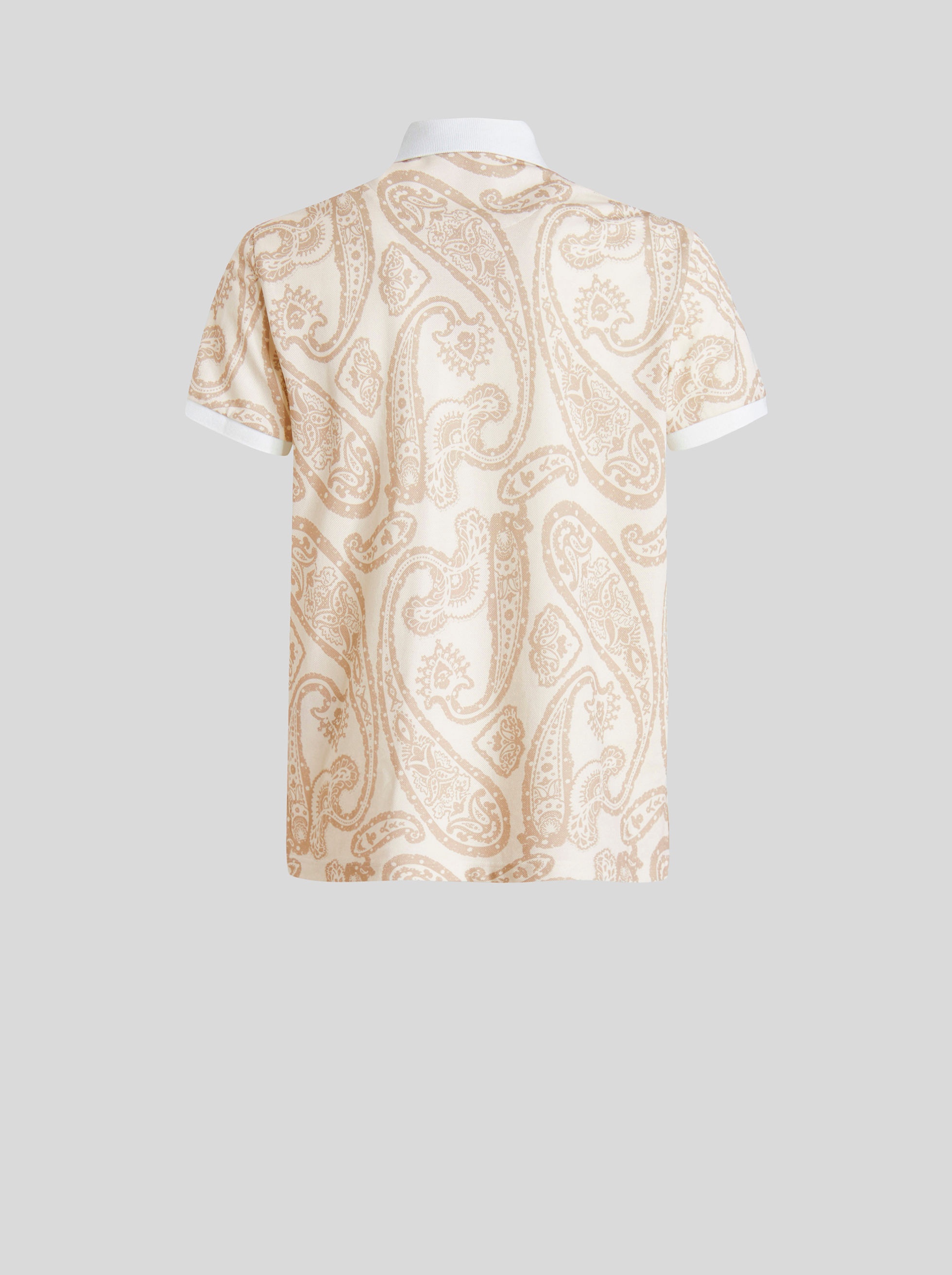PAISLEY PRINT POLO SHIRT - 5