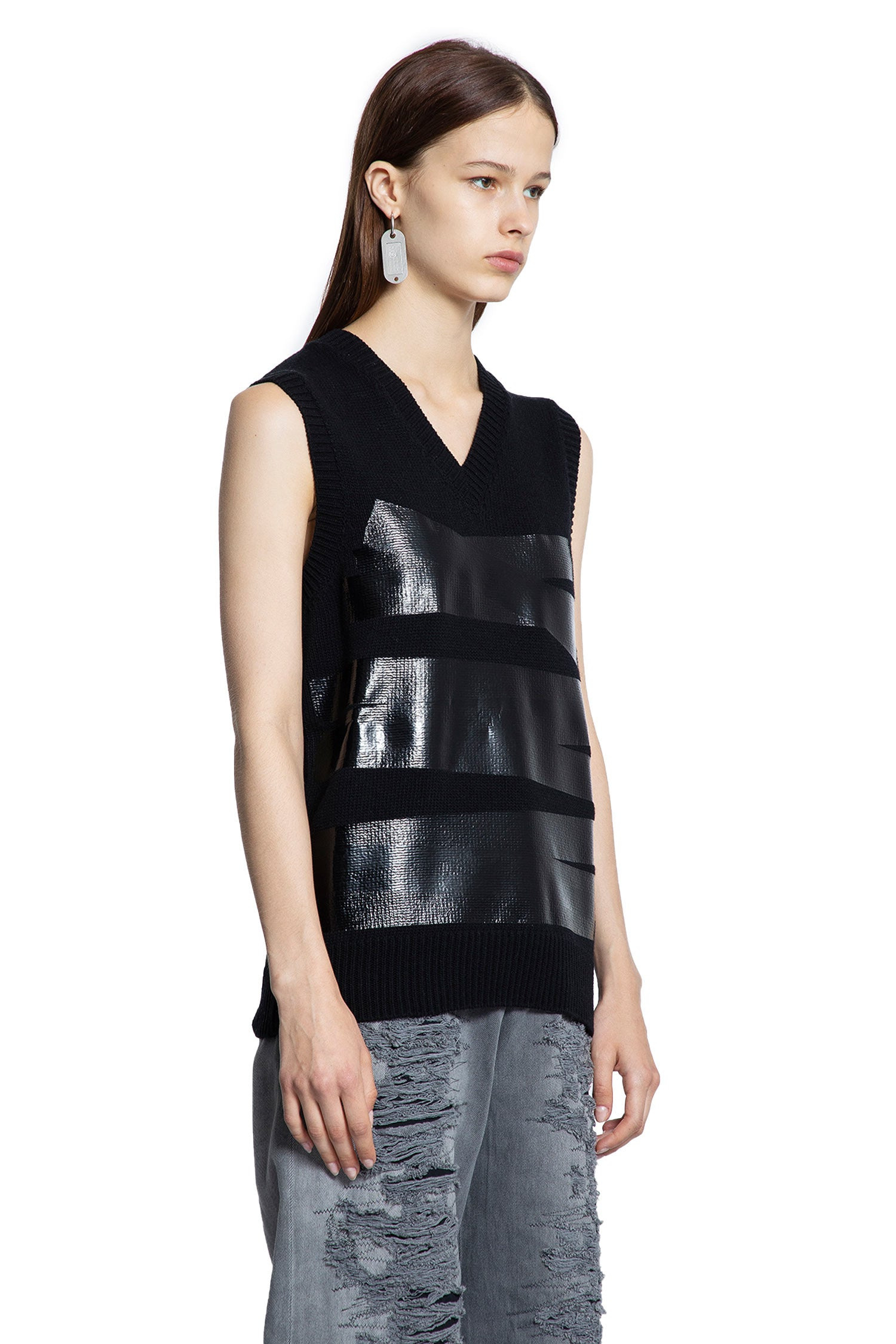 Taped-Label-Wool-Vest - 2