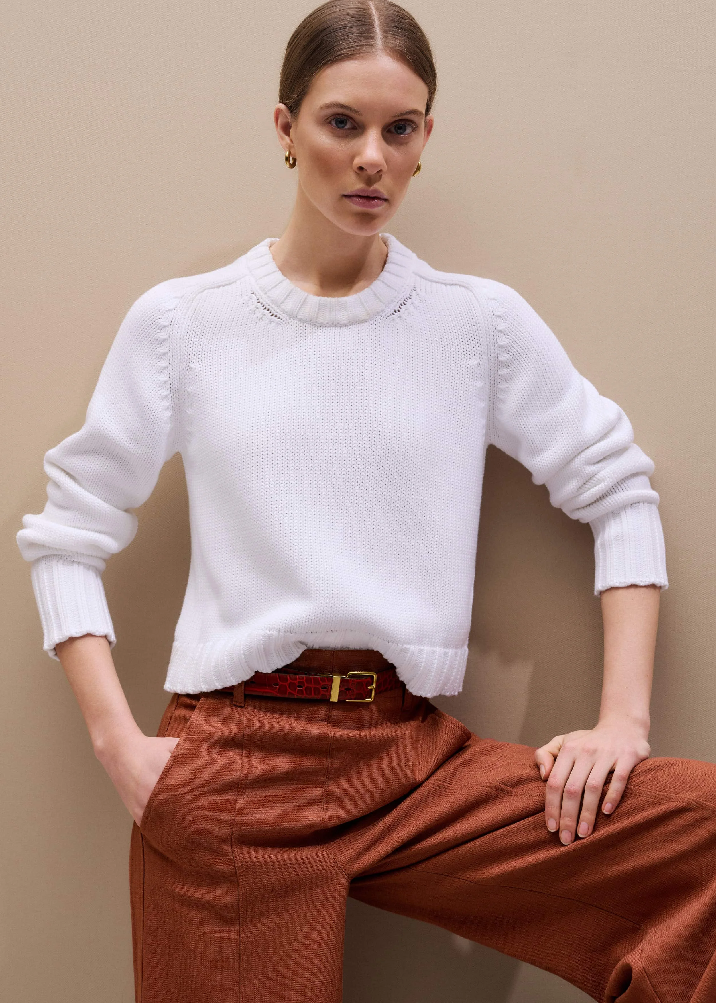 Essential Crop Sweater - 1