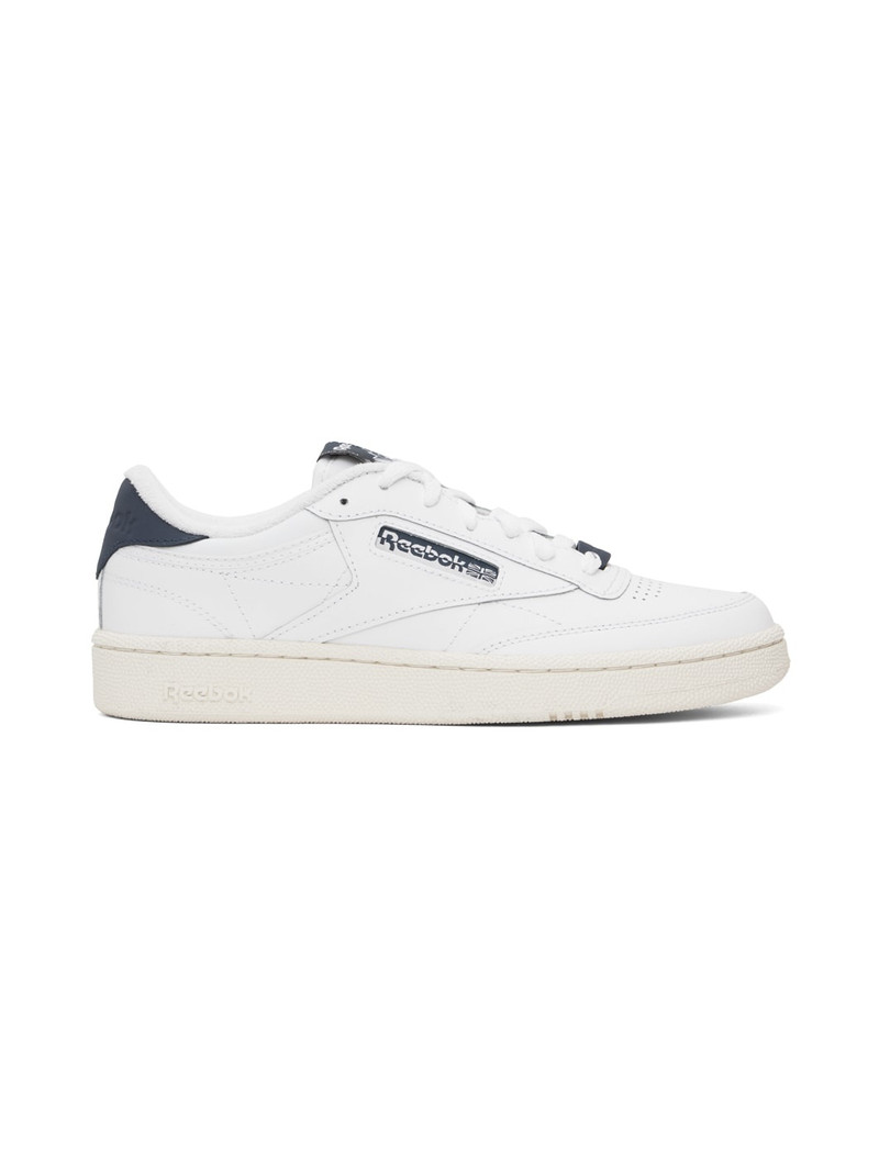 White & Gray Club C 85 Sneakers - 1