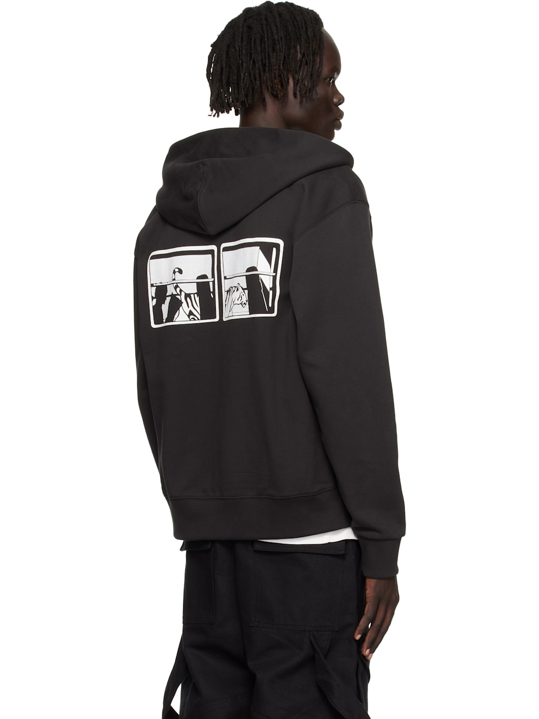 Black Kenzo Paris 'KENZO City' Full-Zip Hoodie - 3