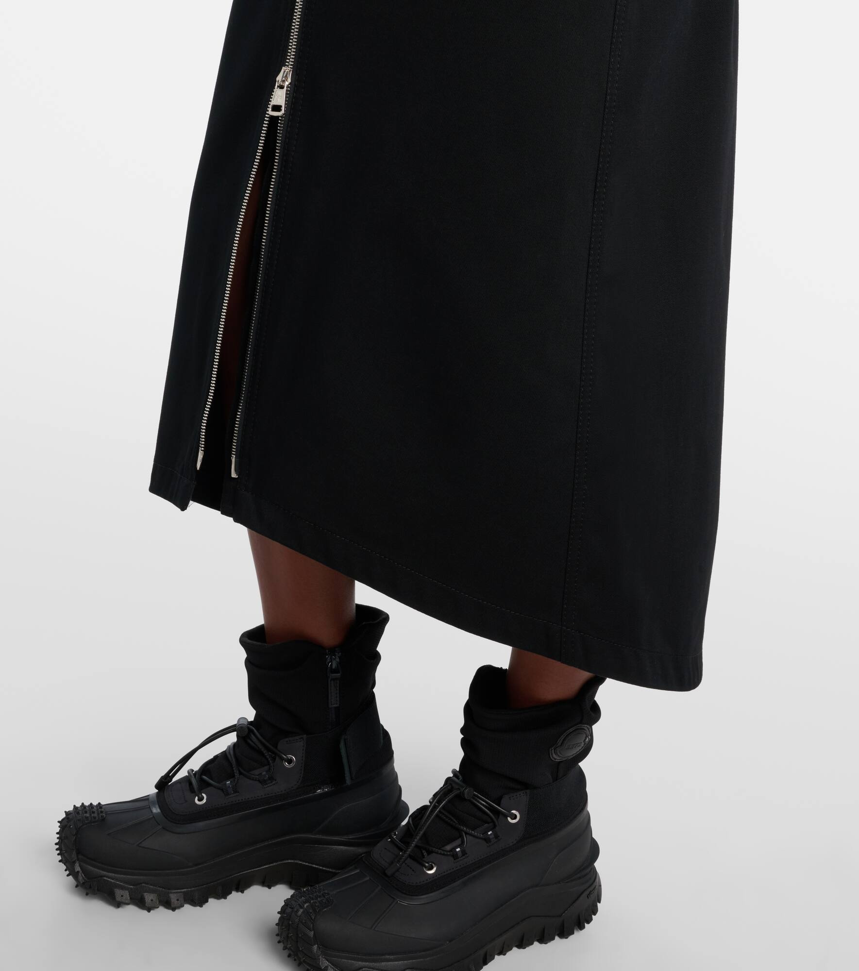 Cotton midi skirt - 5