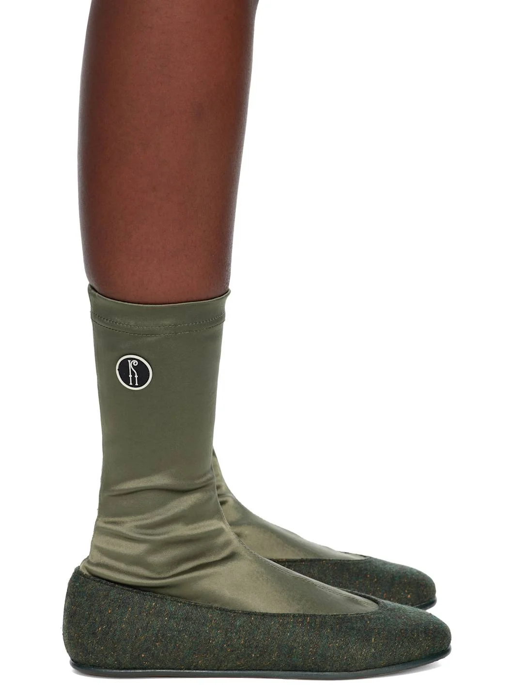 Khaki Proxima Low Ballerina Boots - 1