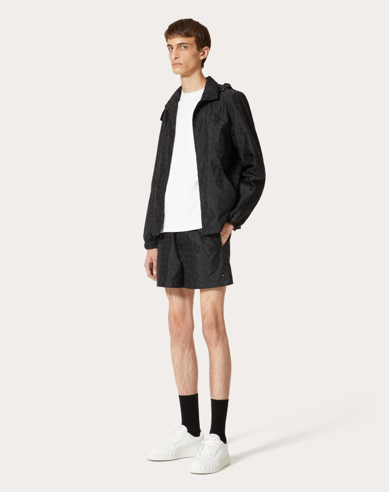 Valentino NYLON WINDBREAKER WITH TOILE ICONOGRAPHE PATTERN outlook