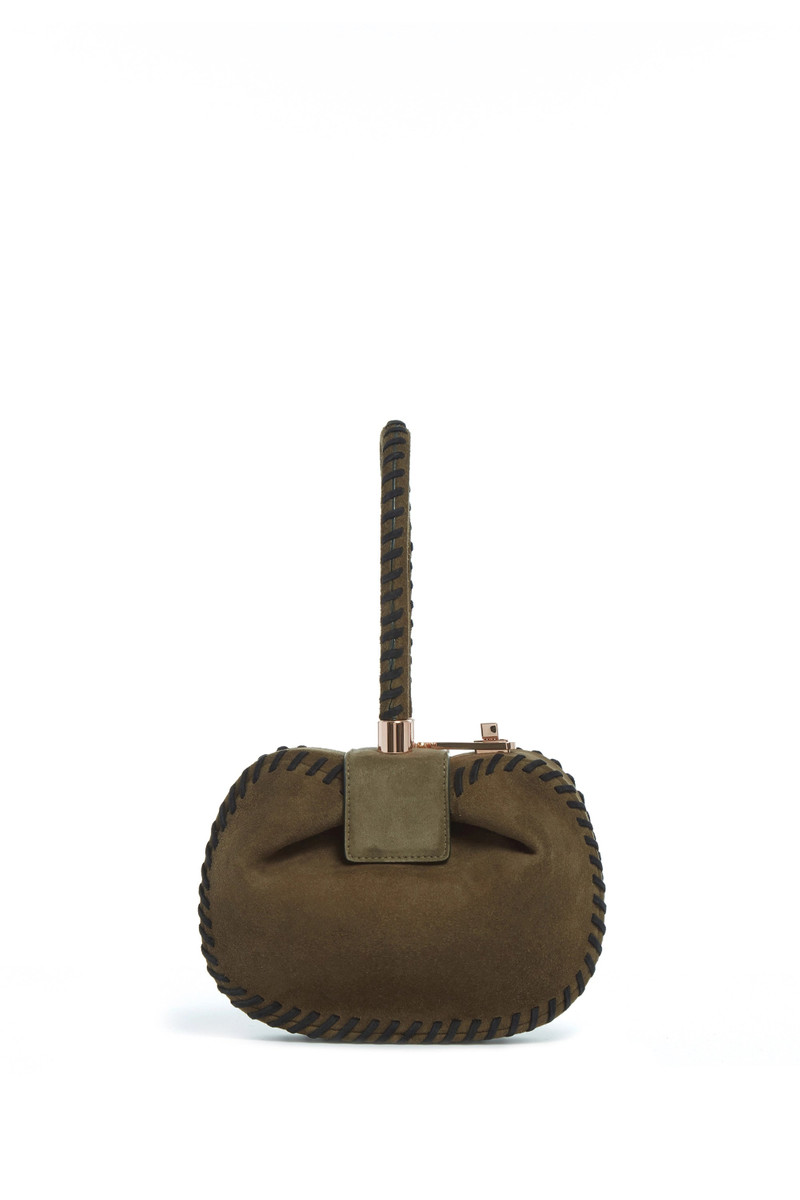 GABRIELA HEARST Whipstitch Demi Bag in Olive Suede outlook