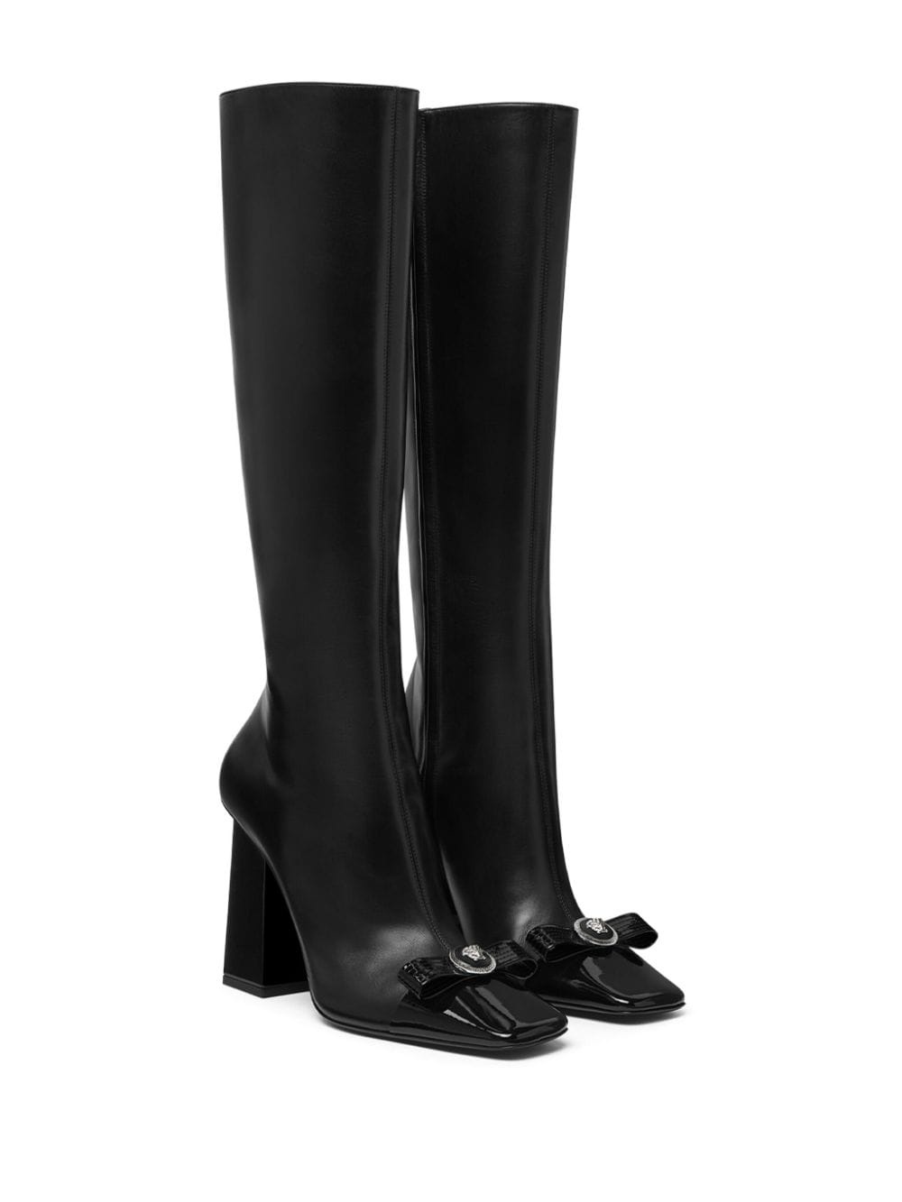 Gianni Ribbon 105mm knee-high boots - 2