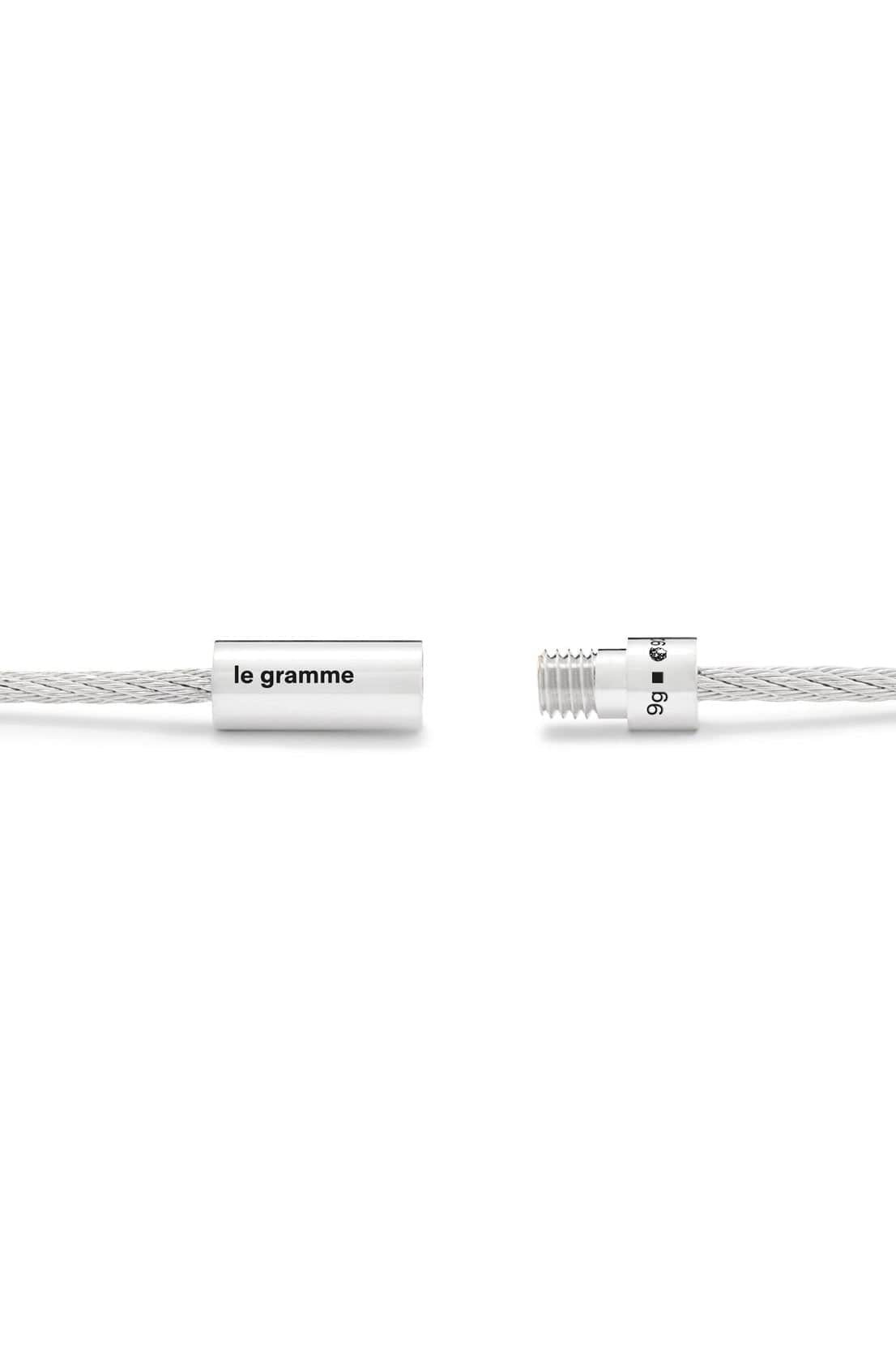 9g Polished Sterling Silver Cable Bracelet - 4