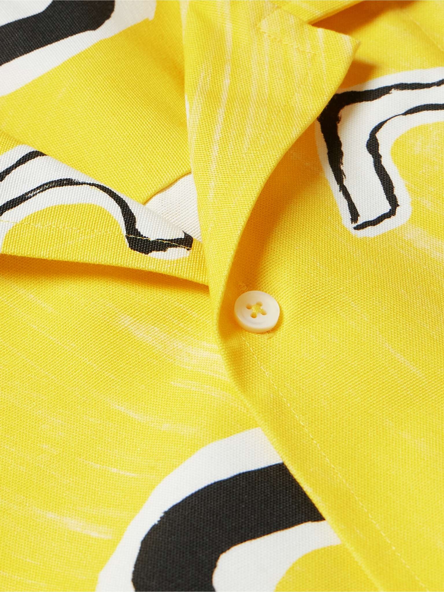 Jean Camp-Collar Printed Cotton Shirt - 4
