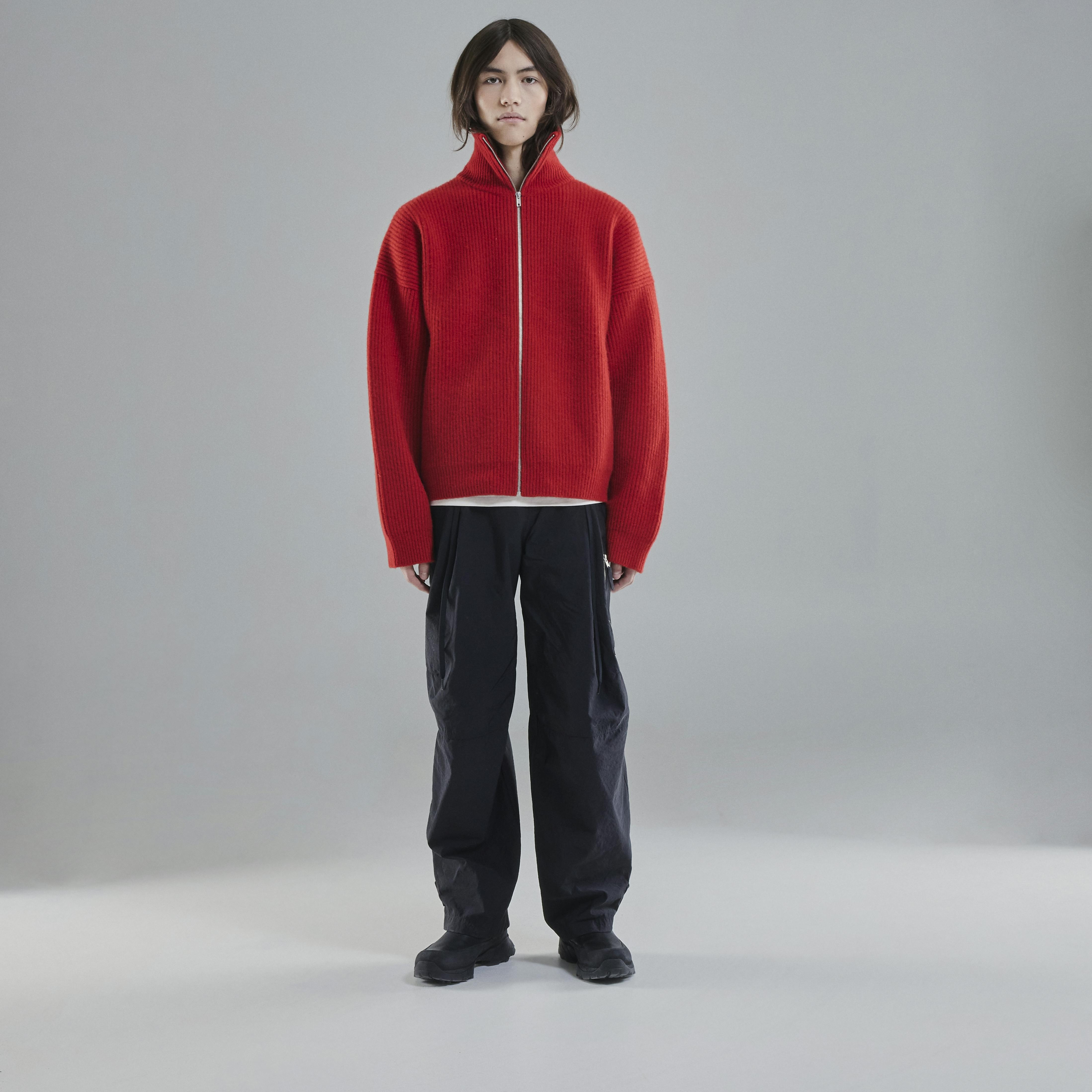 Vonarstræti Zipped Wool Sweater (Unisex) - 3