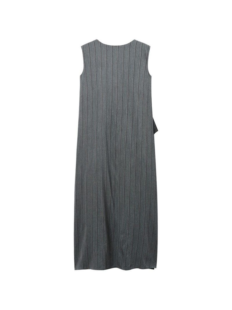 ruffle-detail striped dress 6
