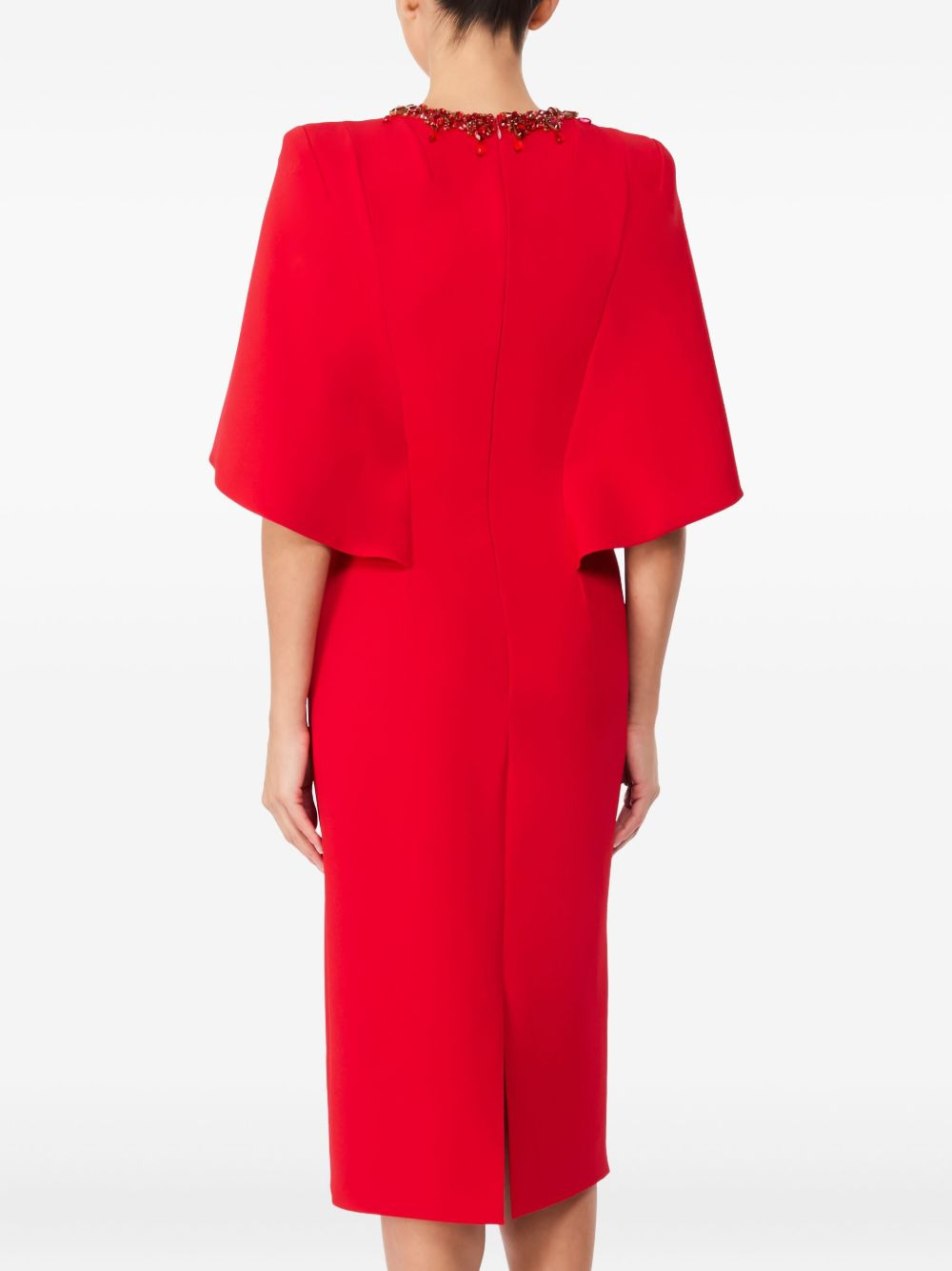 Ursa embellished-neck midi dress - 3