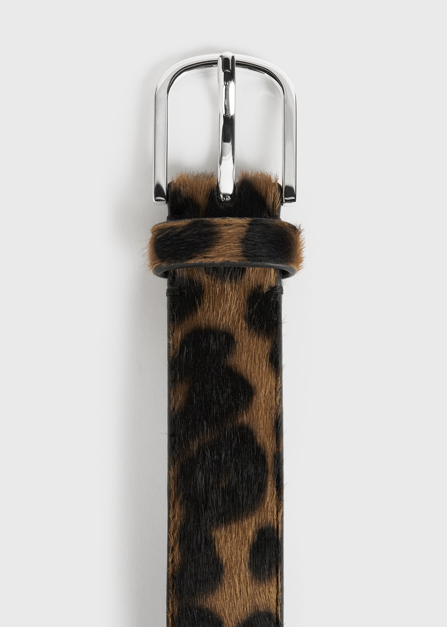 Pony hair belt leopard - 5