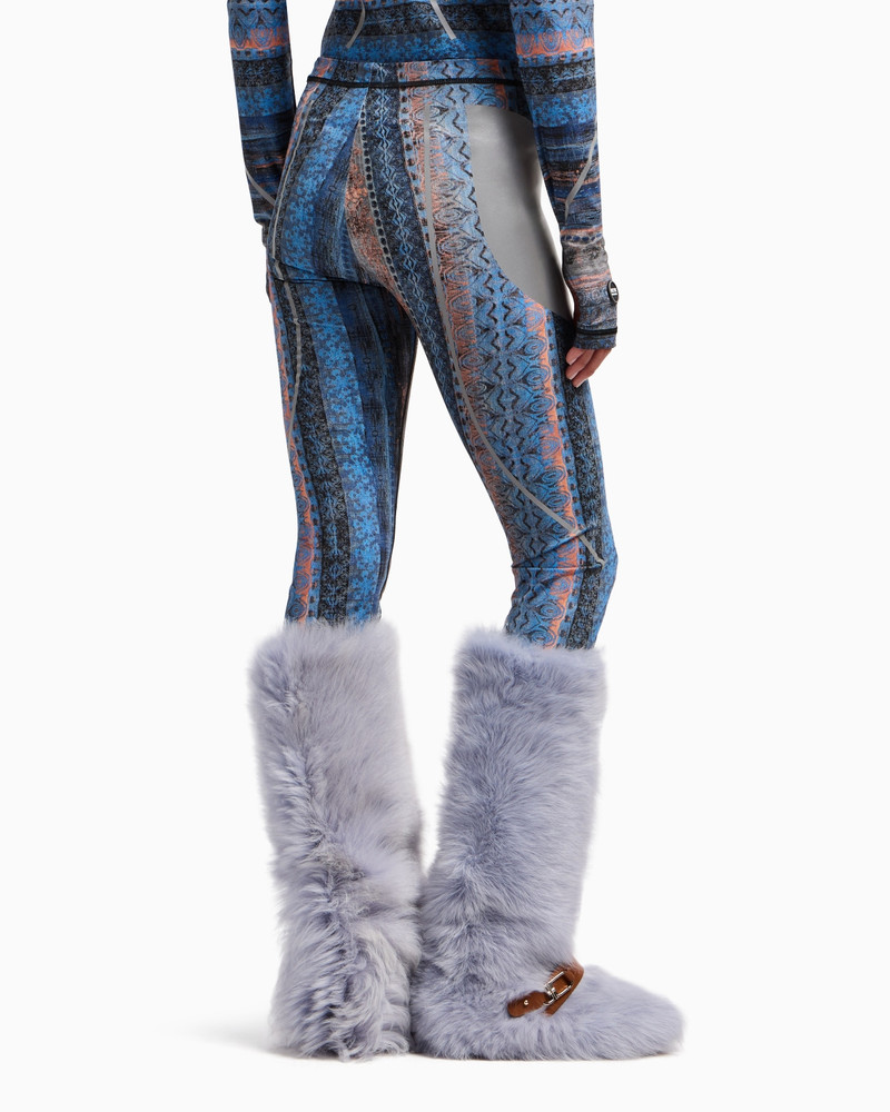 GIORGIO ARMANI NEVE PRINTED JERSEY LEGGINGS 3