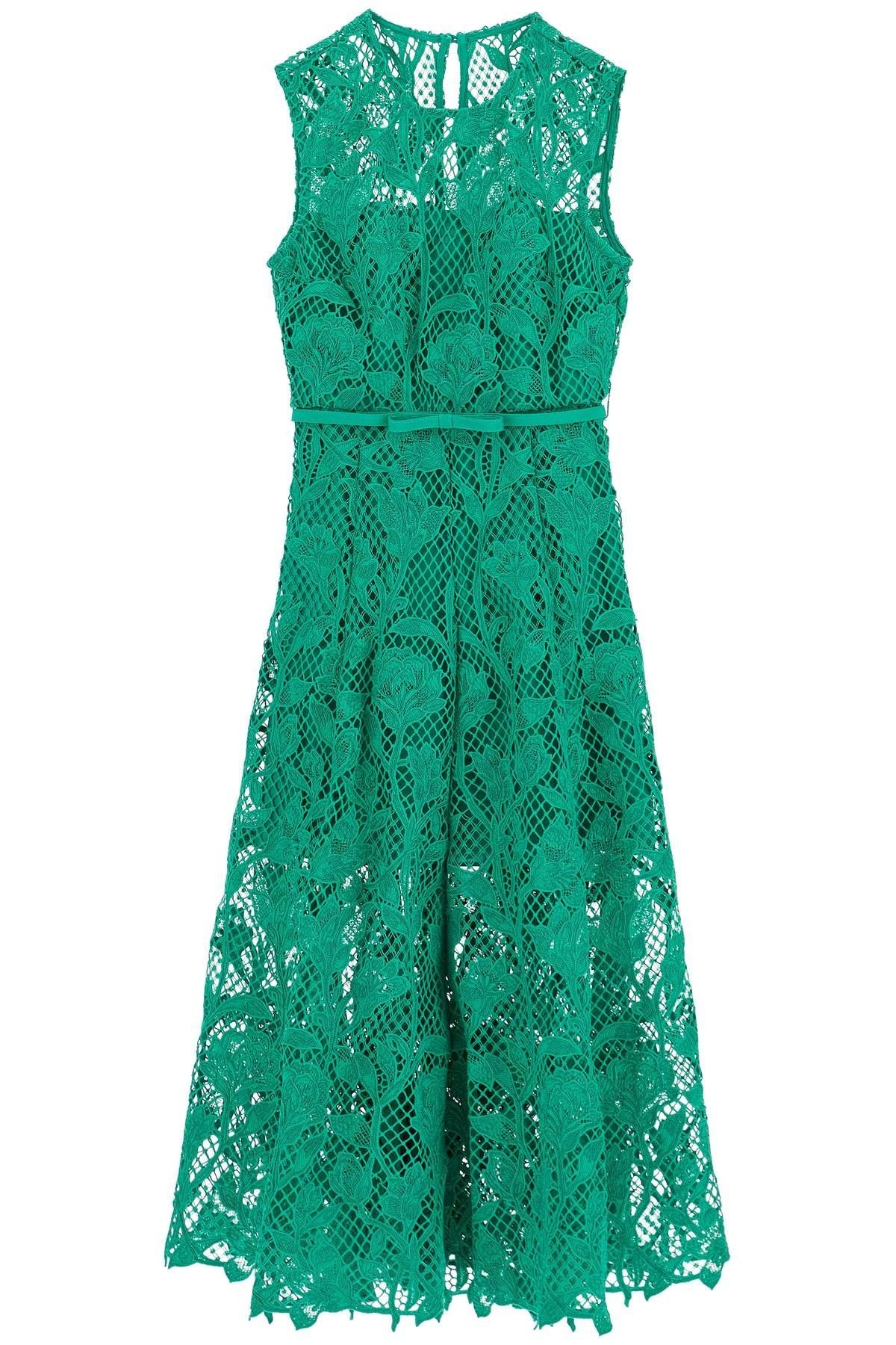 SLEEVELESS MIDI LACE DRESS - 1