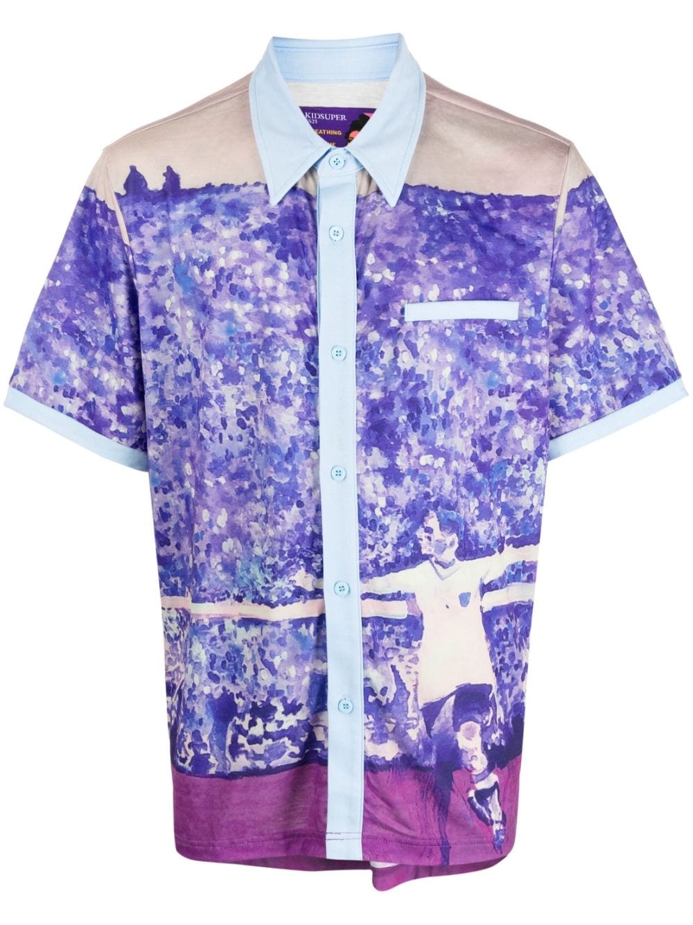 graphic-print short-sleeved shirt - 1