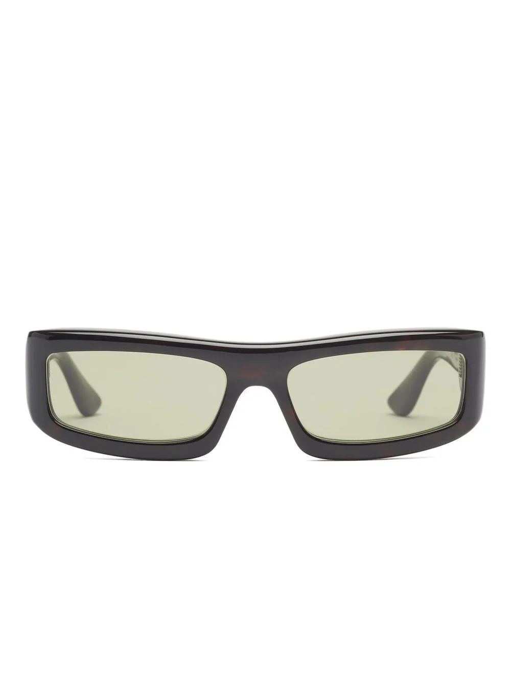 rectangle tortoiseshell sunglasses - 1