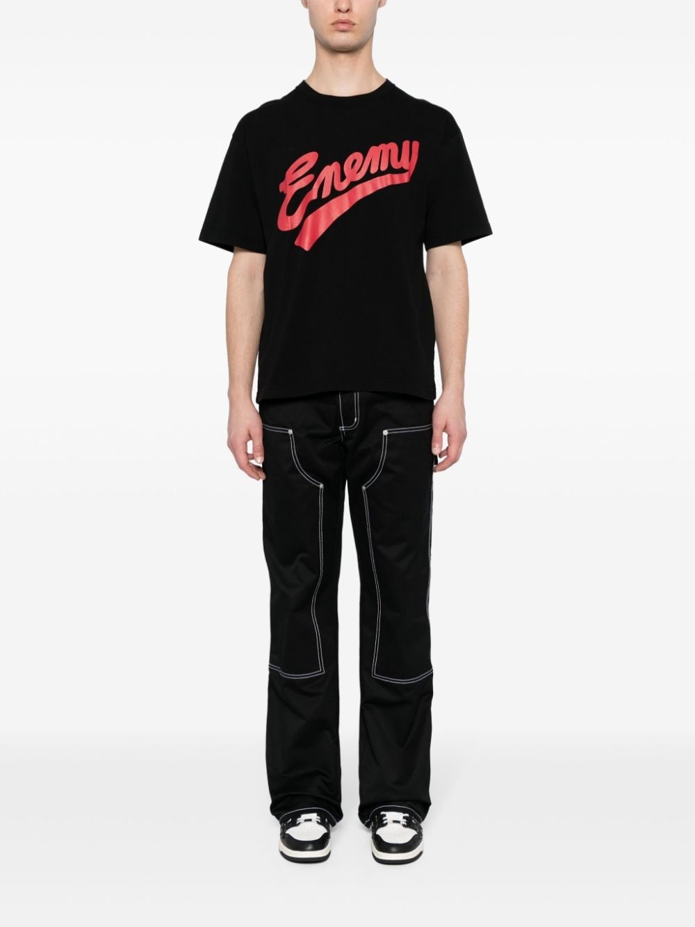 NEIGHBORHOOD x Public Enemy logo-print cotton T-shirt