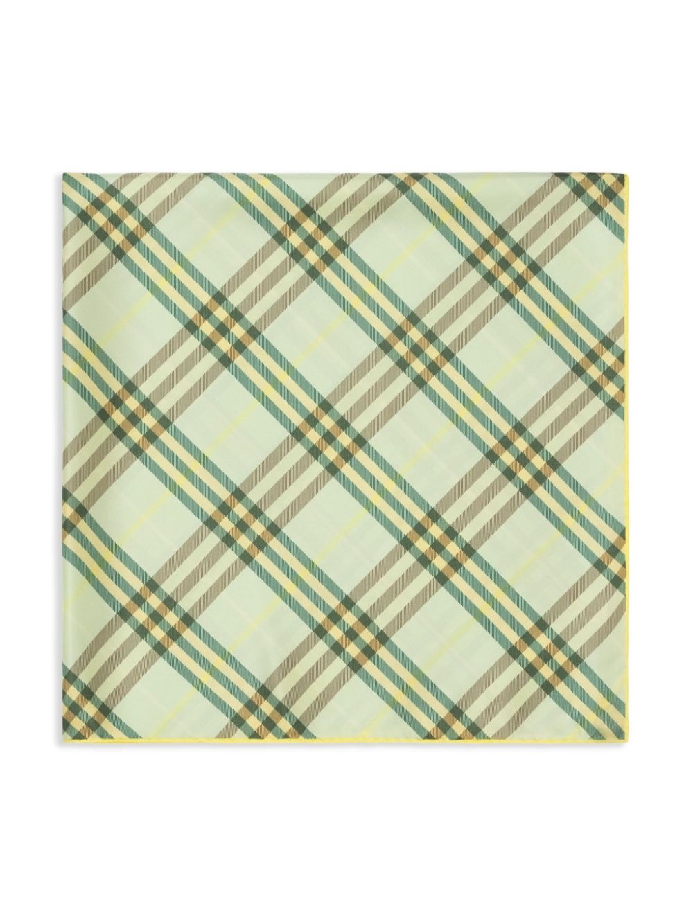 Check silk scarf - 2