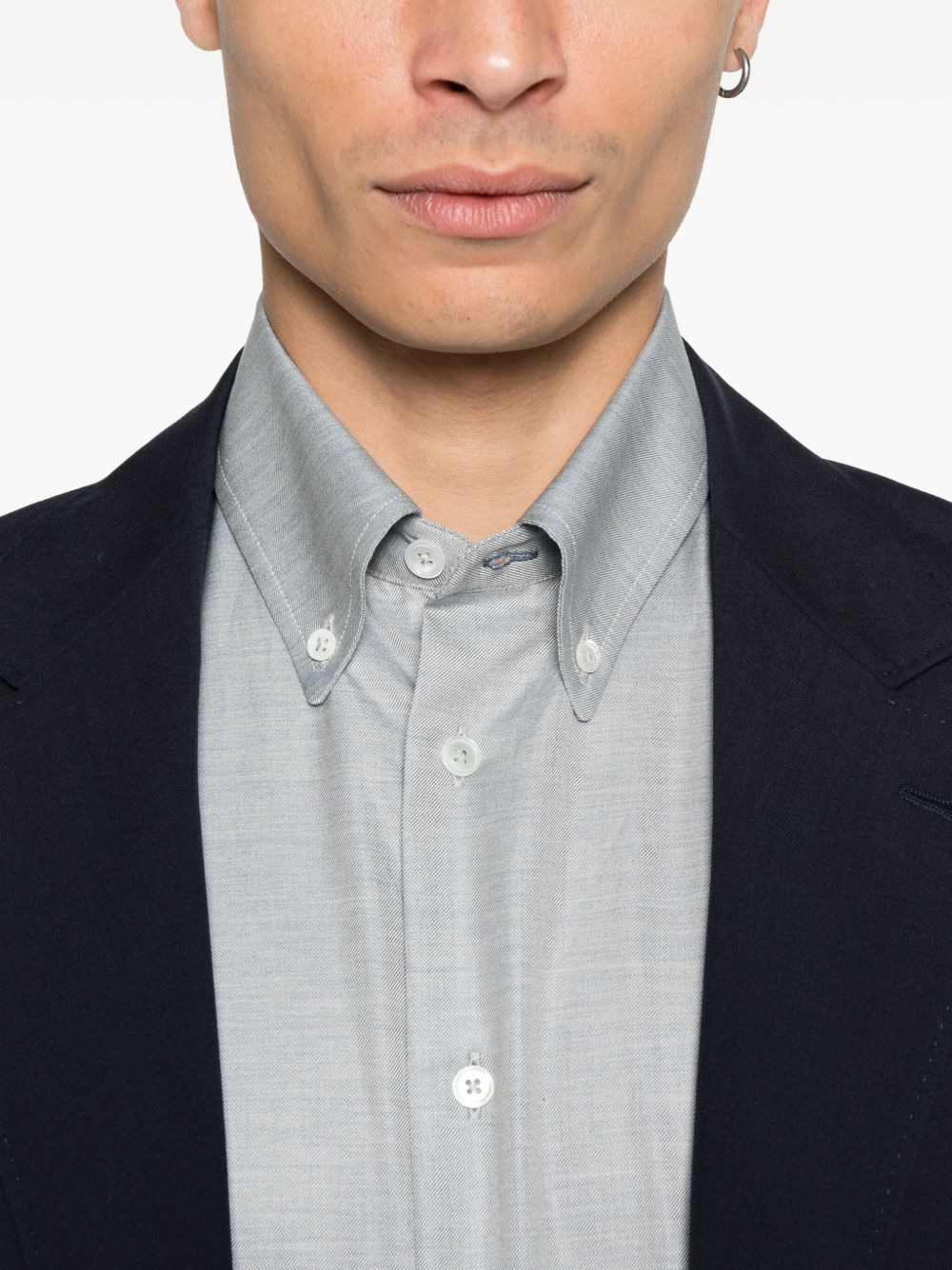 button-down cotton shirt - 5