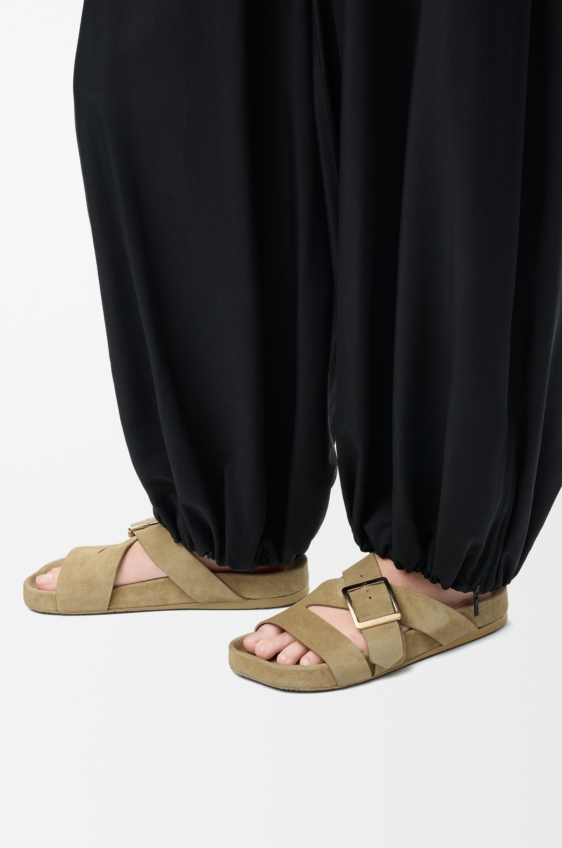 Ease Buckle slide in suede - 2