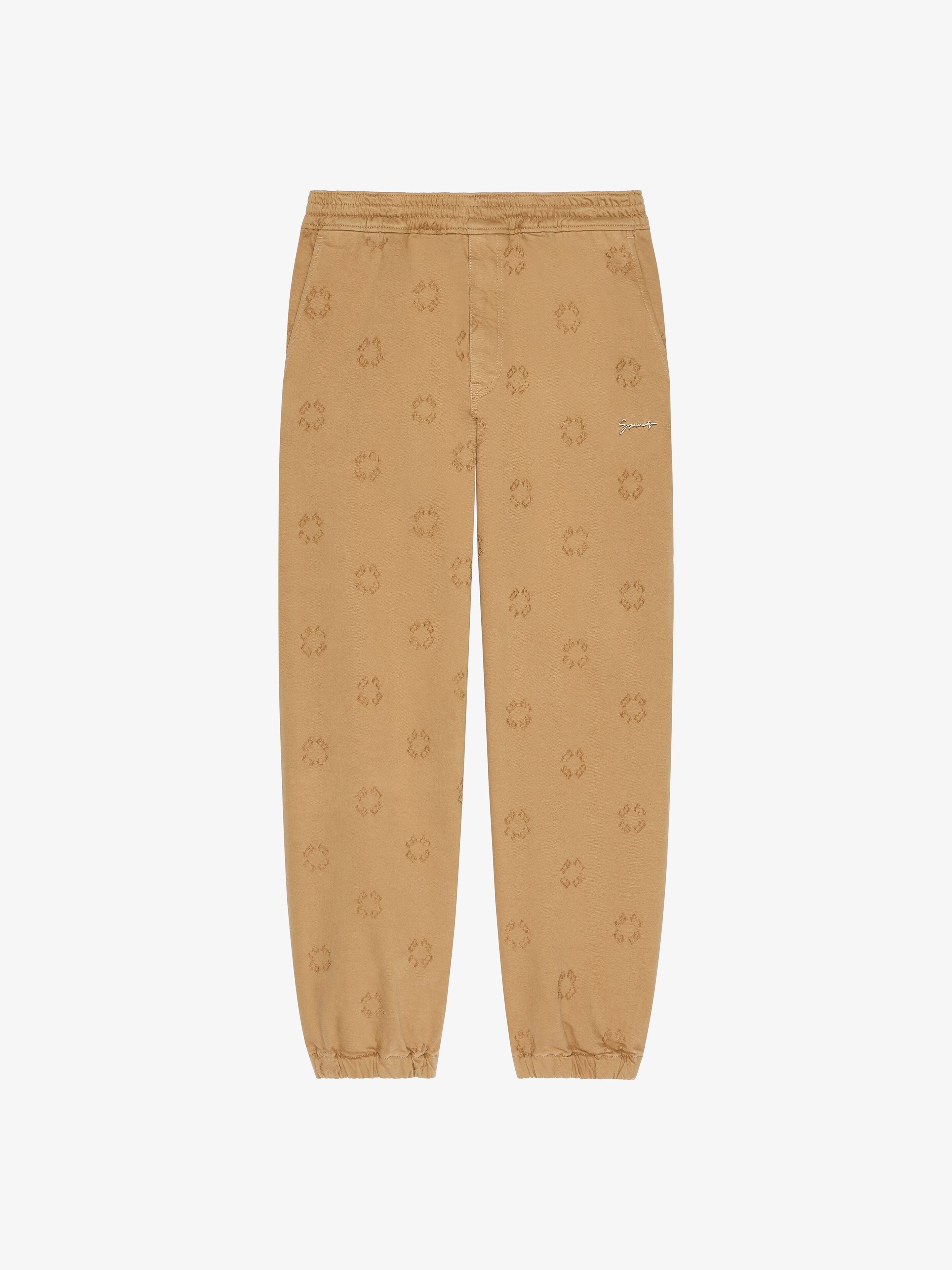 JOGGER PANTS IN MONOGRAM 72 DENIM - 1