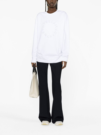 Stella McCartney rhinestone-embellished logo sweatshirt outlook