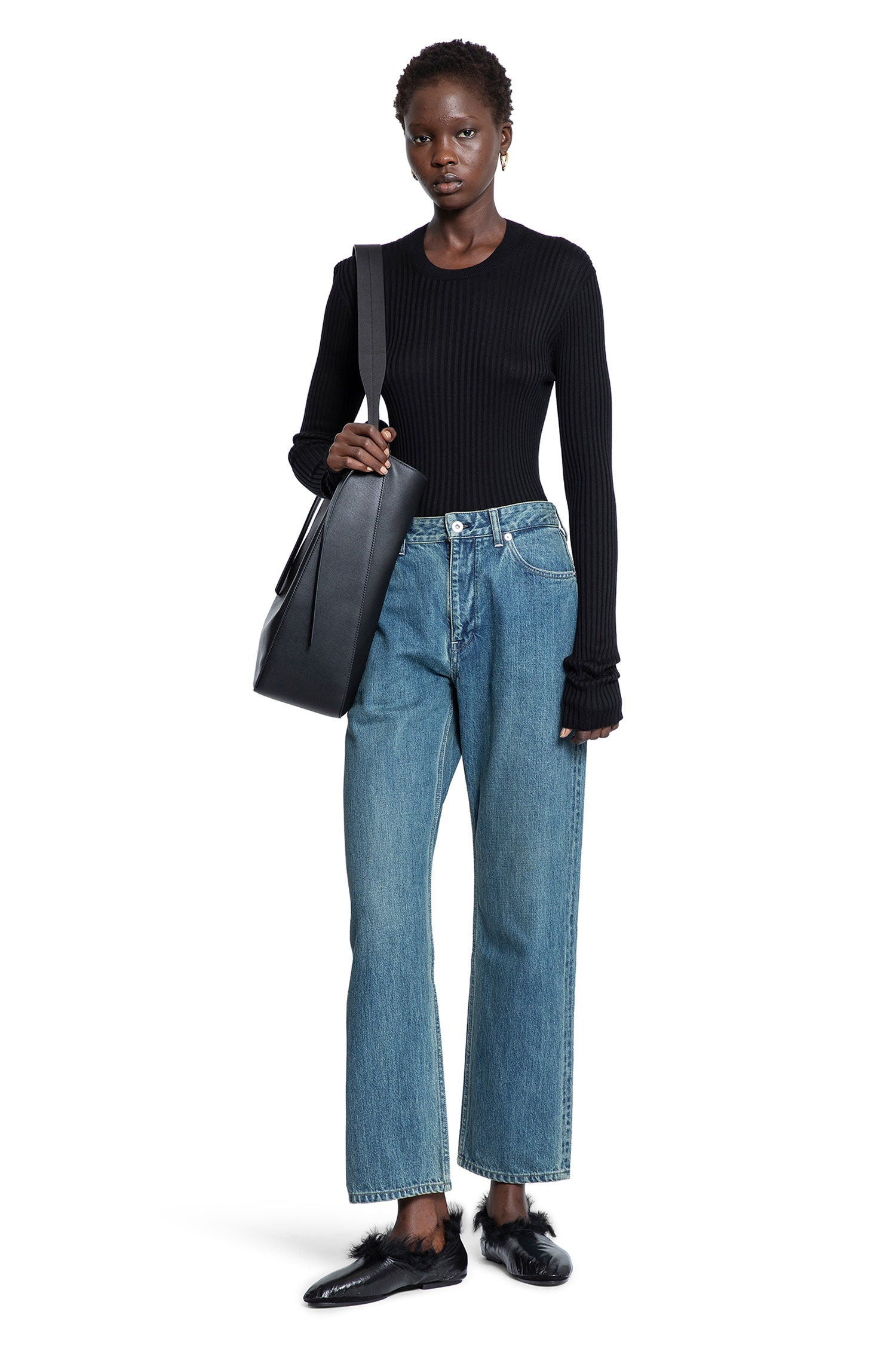 Silk-Ribbed-Knit-Sweater - 5
