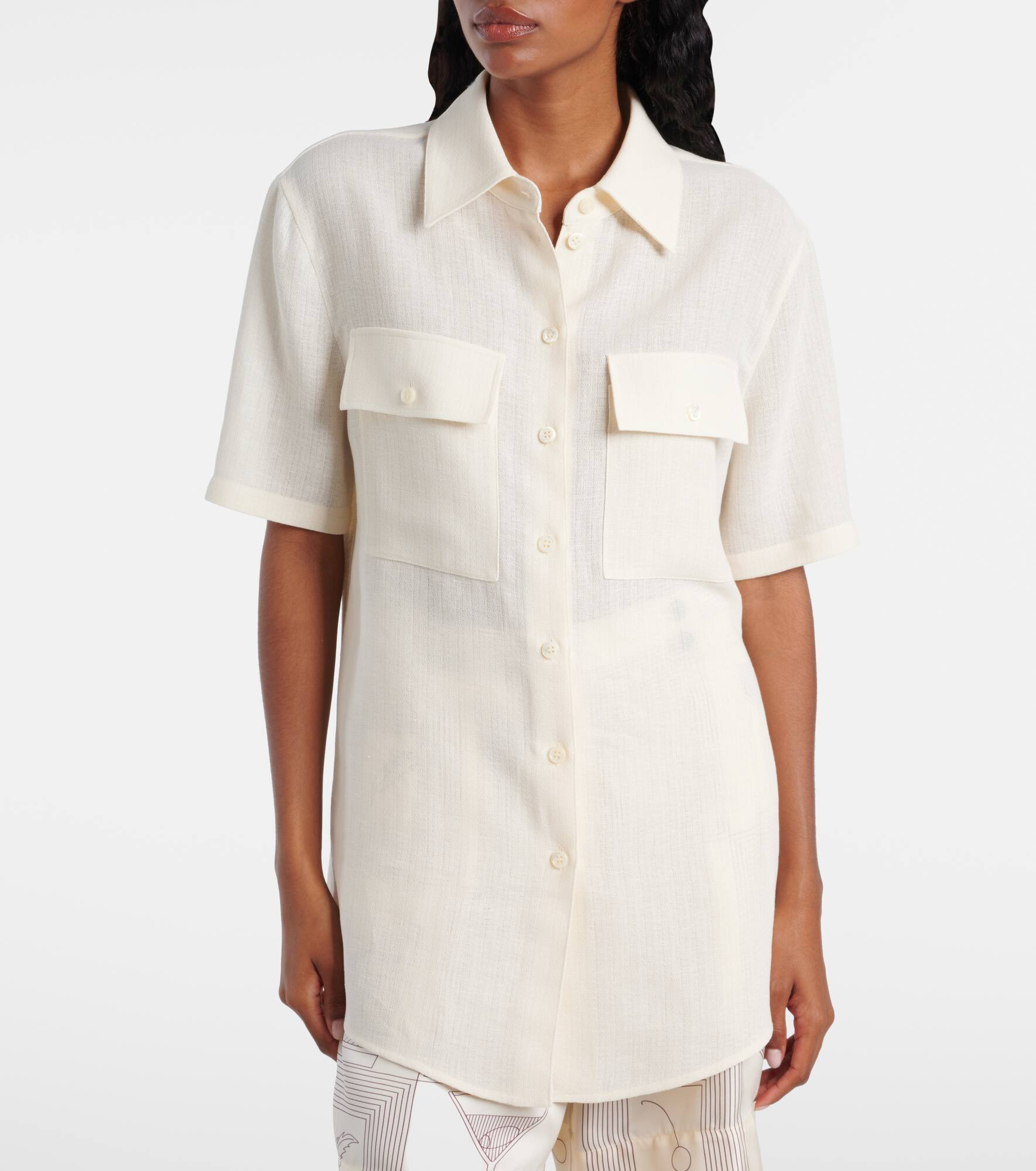 Shirley linen crêpe shirt - 6
