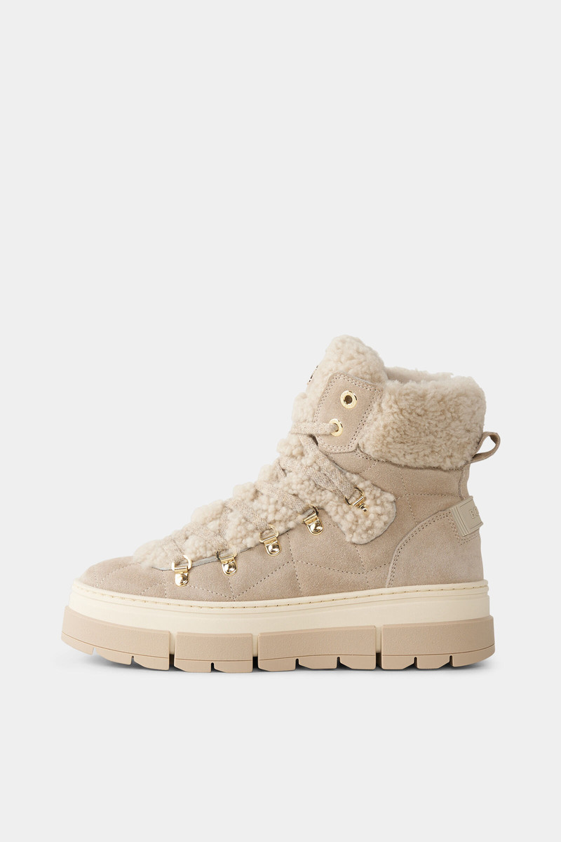 Mid boots Vaduz with spikes in Beige 1