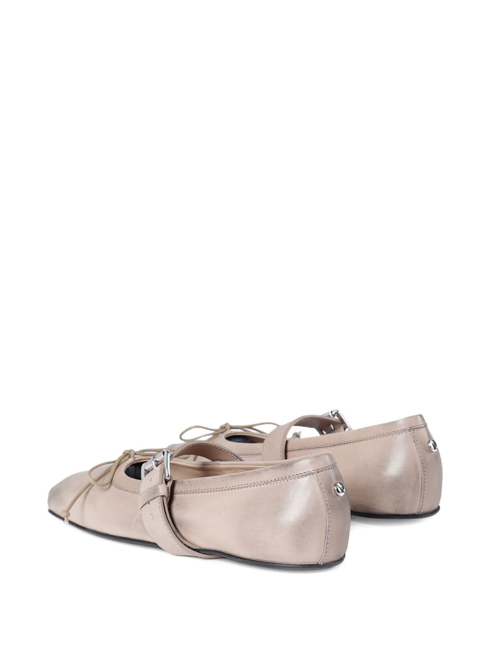 nappa-leather ballet flats - 3