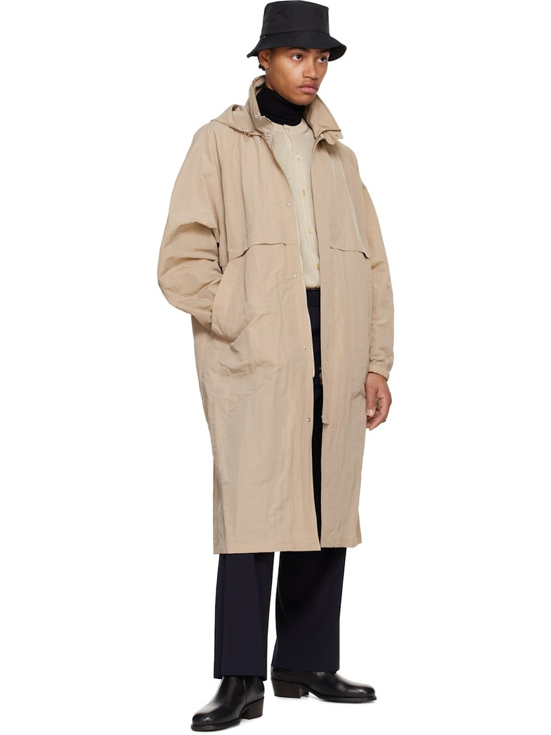 LE17SEPTEMBRE Beige Hooded Paneled Coat outlook
