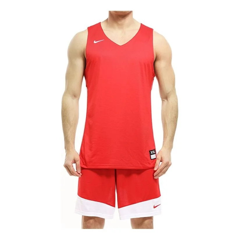 Nike Sports Training Breathable Shorts Red White Splicing 867768-658 - 1