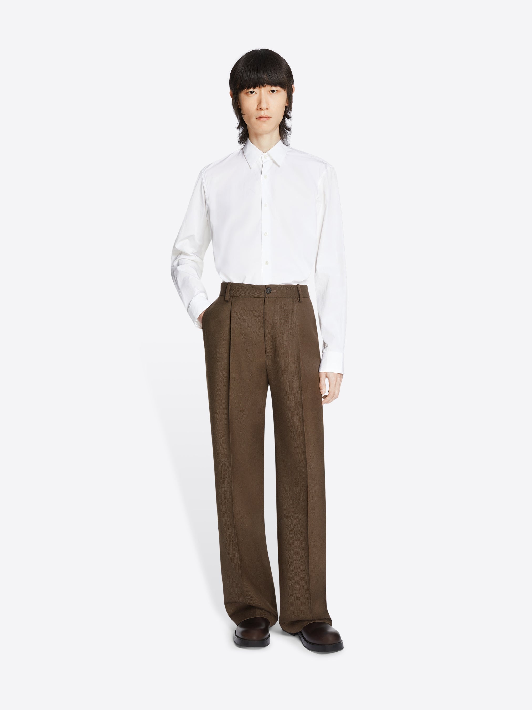 STRAIGHT WOOL PANTS - 2