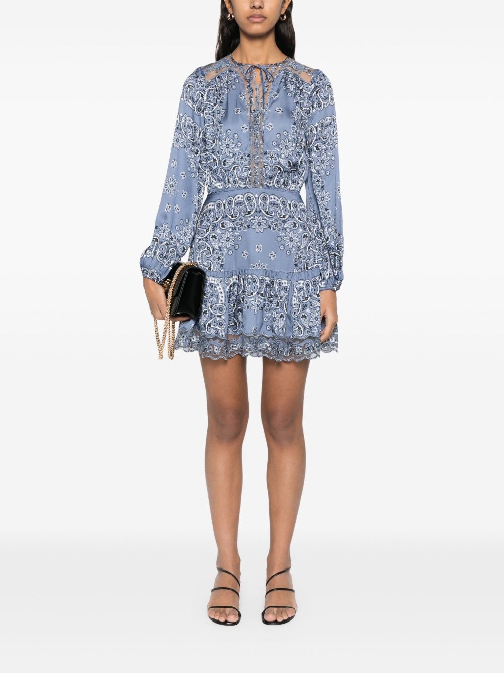 floral-print mini dress - 2