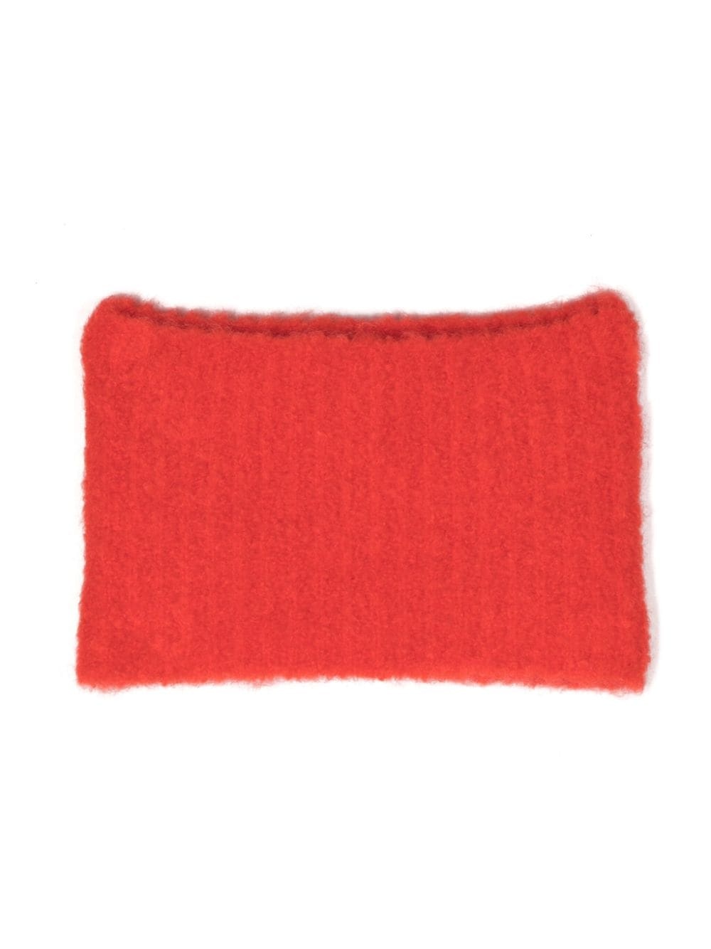 brushed-effect ribbed-knit snood - 1