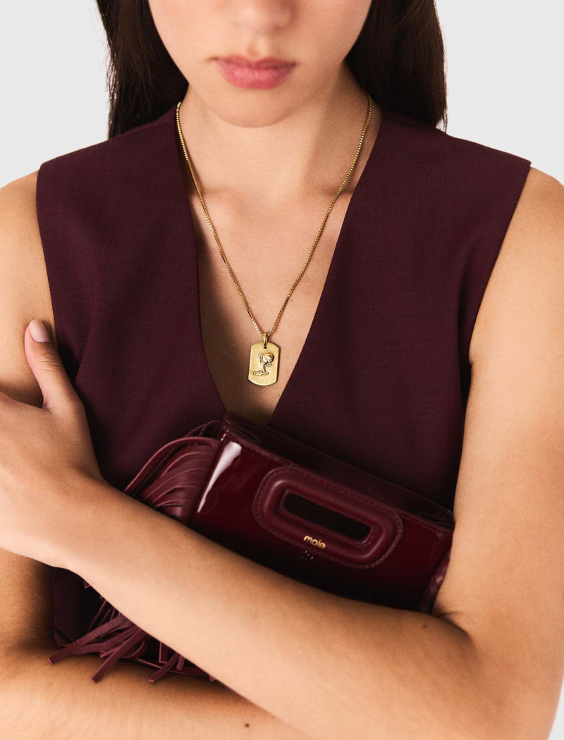 maje Zodiac sign plaque necklace outlook