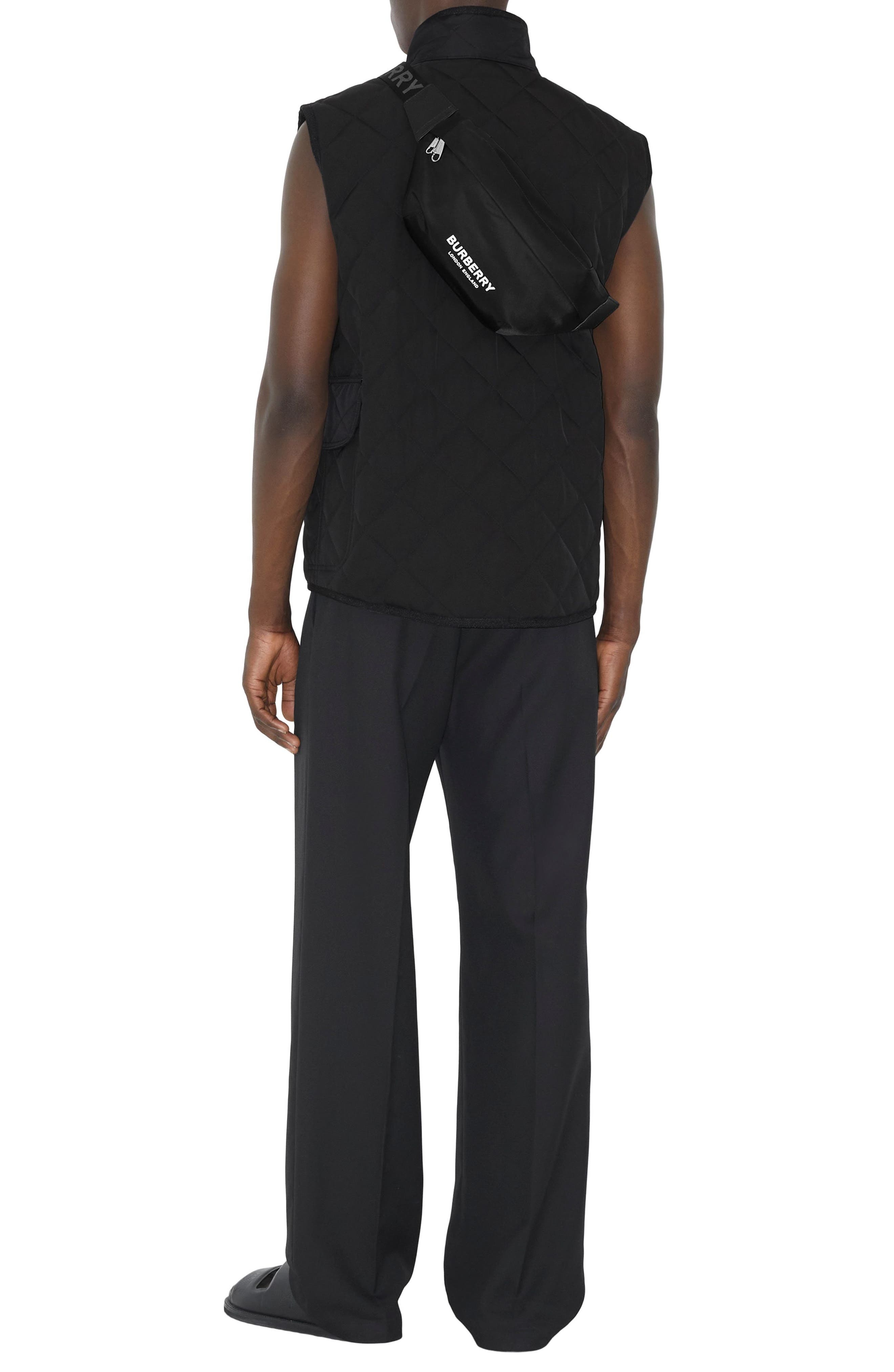 burberry Medium Sonny Logo Nylon Belt Bag in Black at Nordstrom - 2