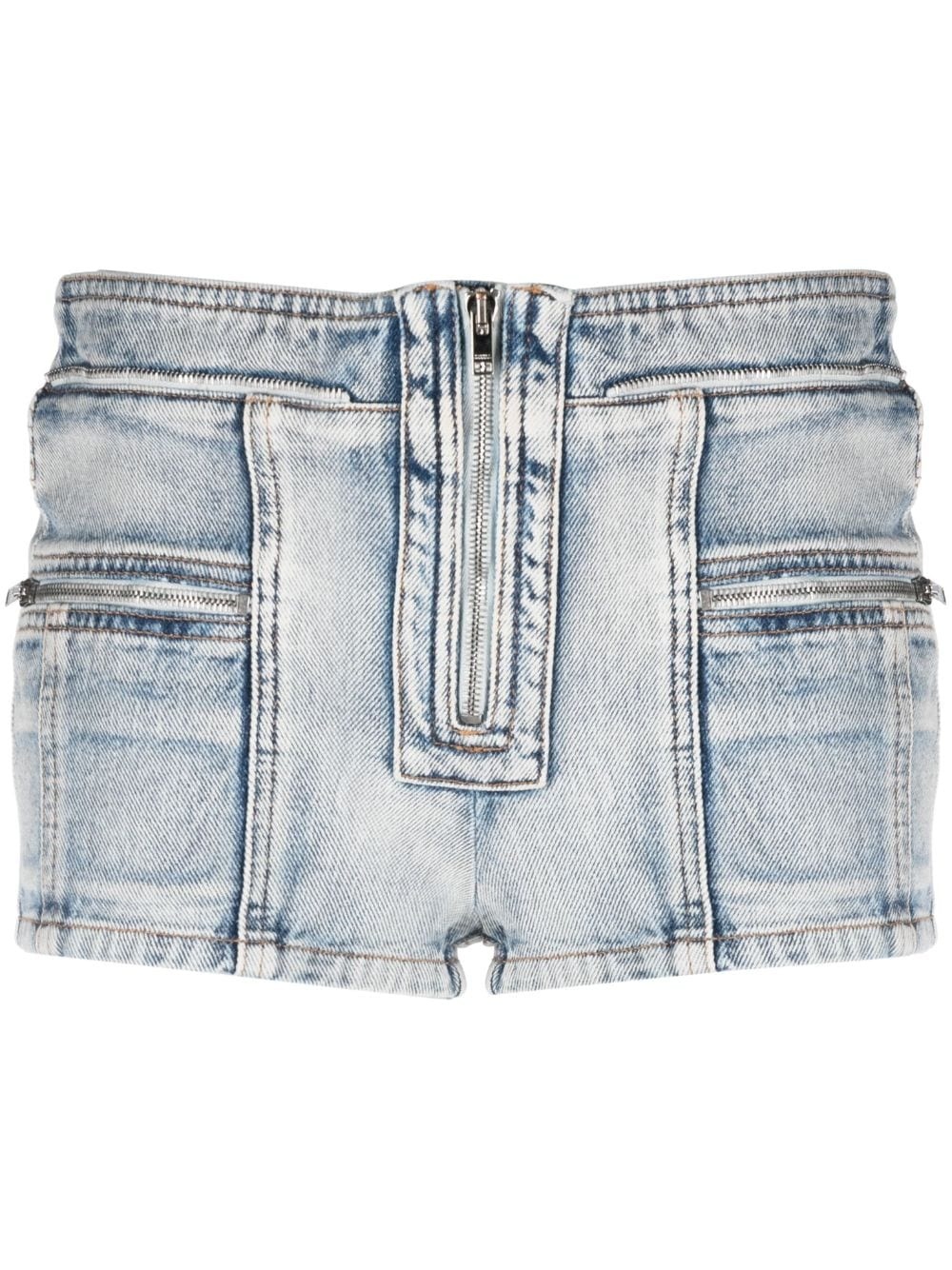 Lary mini denim shorts - 1