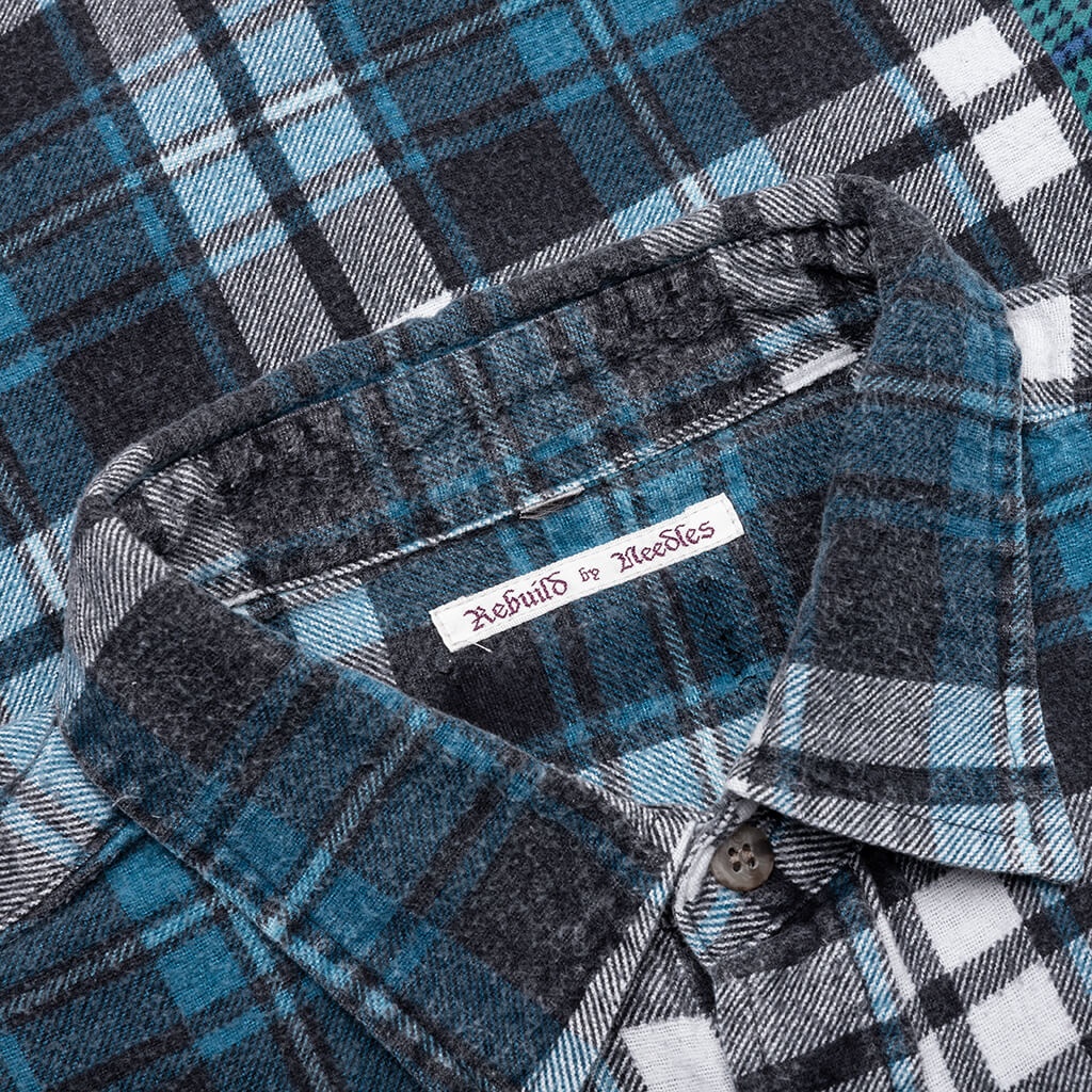 7 CUTS WIDE FLANNEL SHIRT - ASSORTED - 3